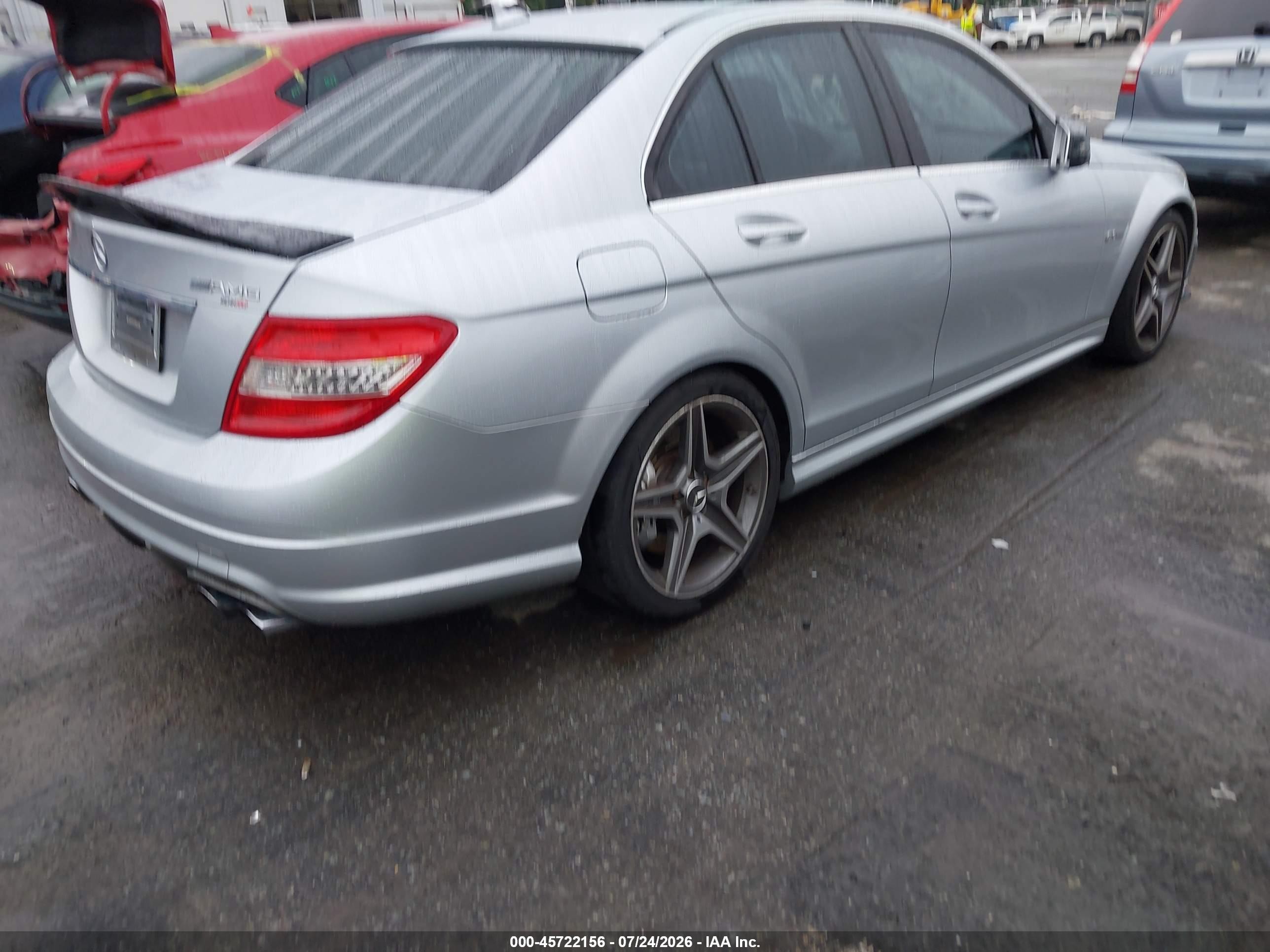2010 Mercedes-benz C 63 Amg   Silver vin: WDDGF7HB0AF444138