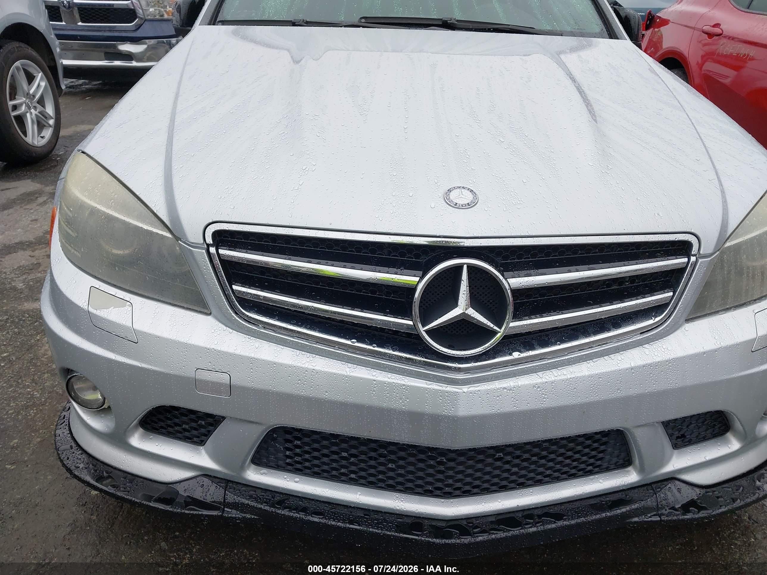 2010 Mercedes-benz C 63 Amg   Silver vin: WDDGF7HB0AF444138