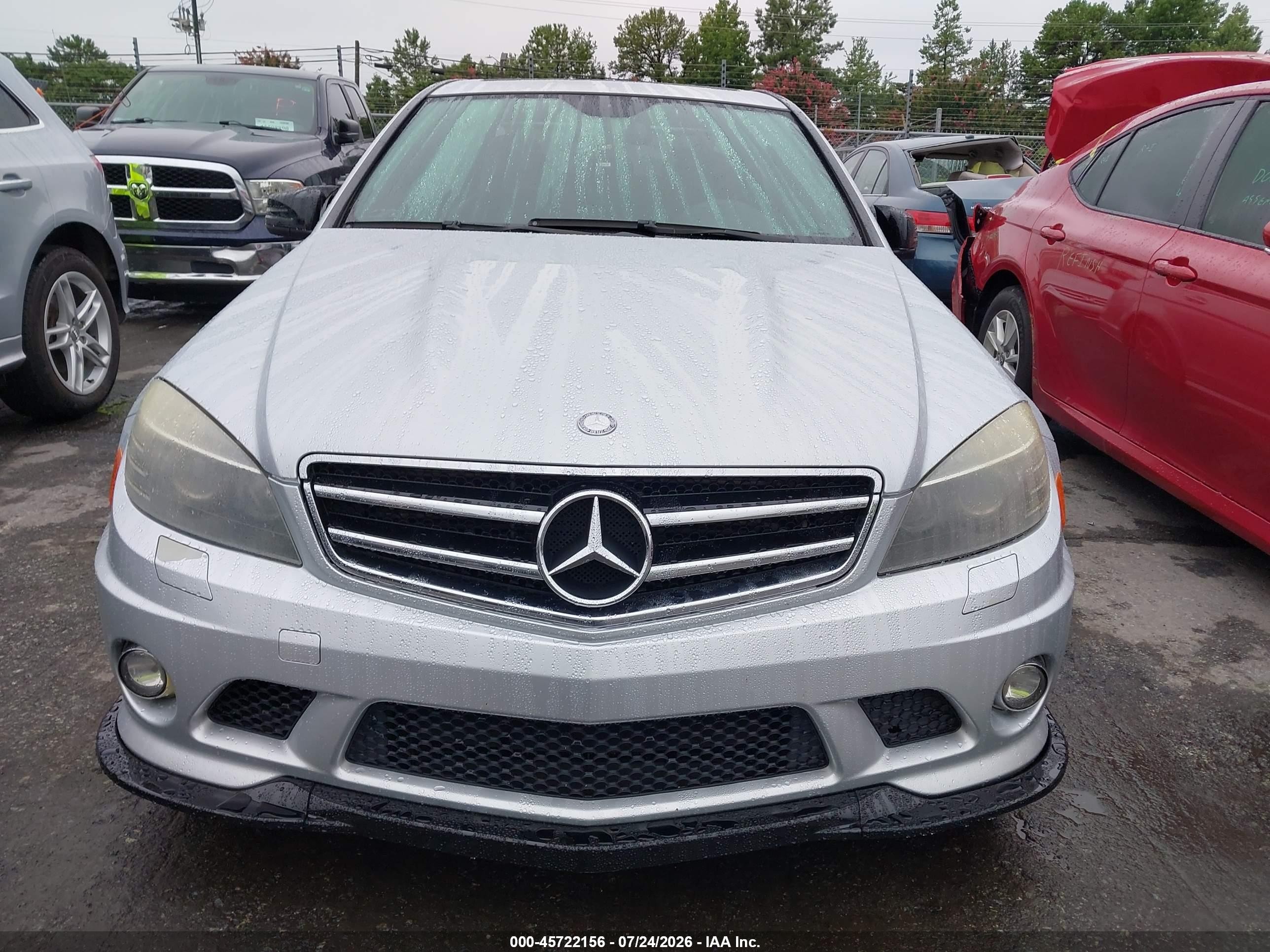2010 Mercedes-benz C 63 Amg   Silver vin: WDDGF7HB0AF444138