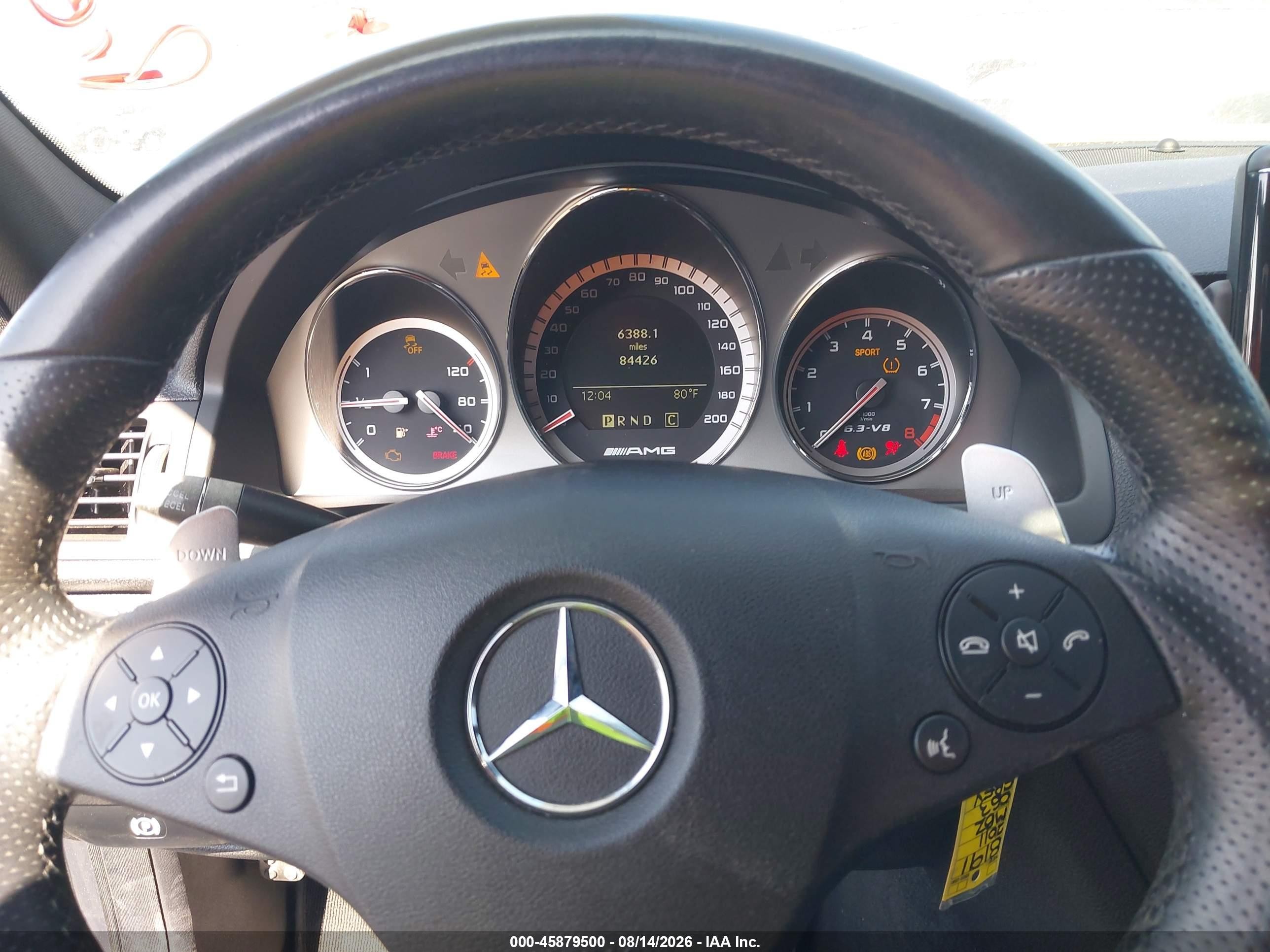 2011 Mercedes-benz C 63 Amg   Gray vin: WDDGF7HB3BF629804