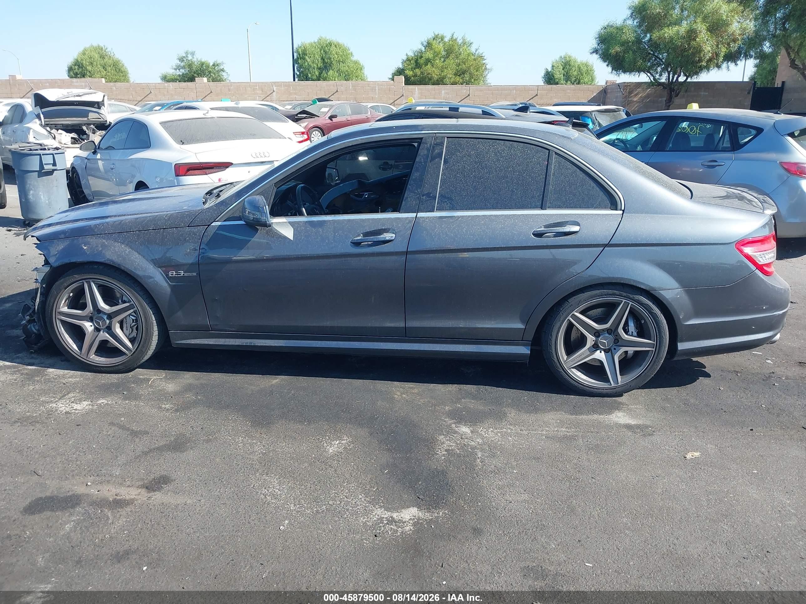 2011 Mercedes-benz C 63 Amg   Gray vin: WDDGF7HB3BF629804