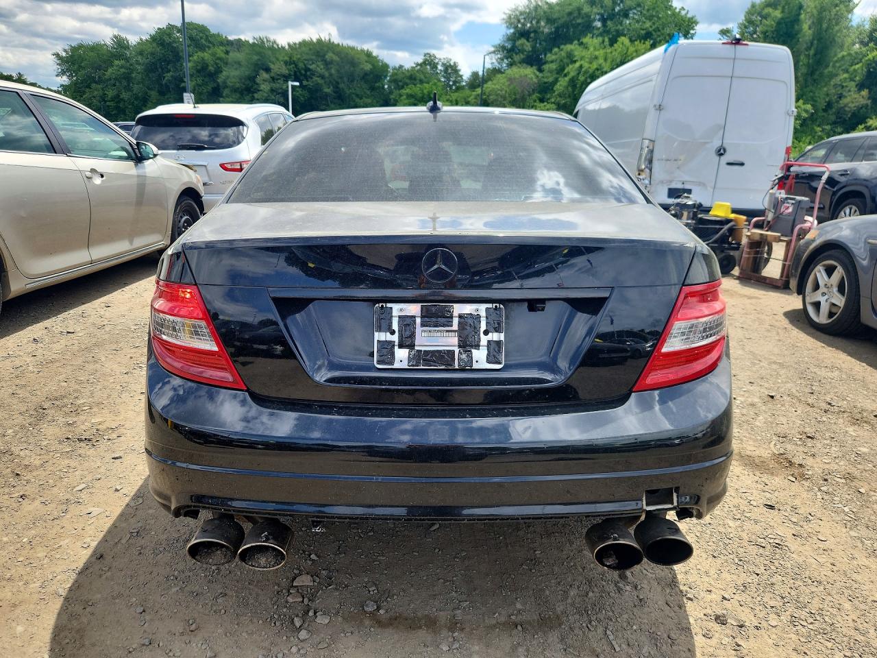 2010 Mercedes-benz C 63 Amg Черный vin: WDDGF7HB6AF429434