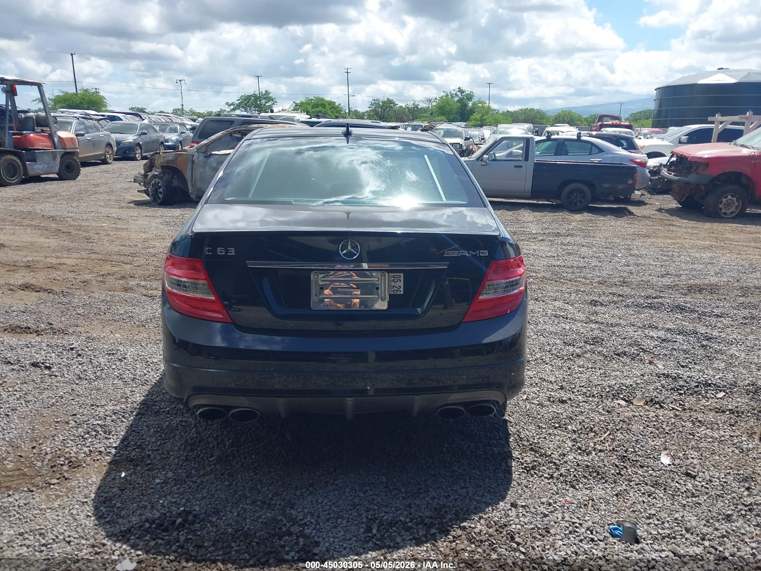 2011 Mercedes-benz Amg C 63   Black vin: WDDGF7HB6BF649092