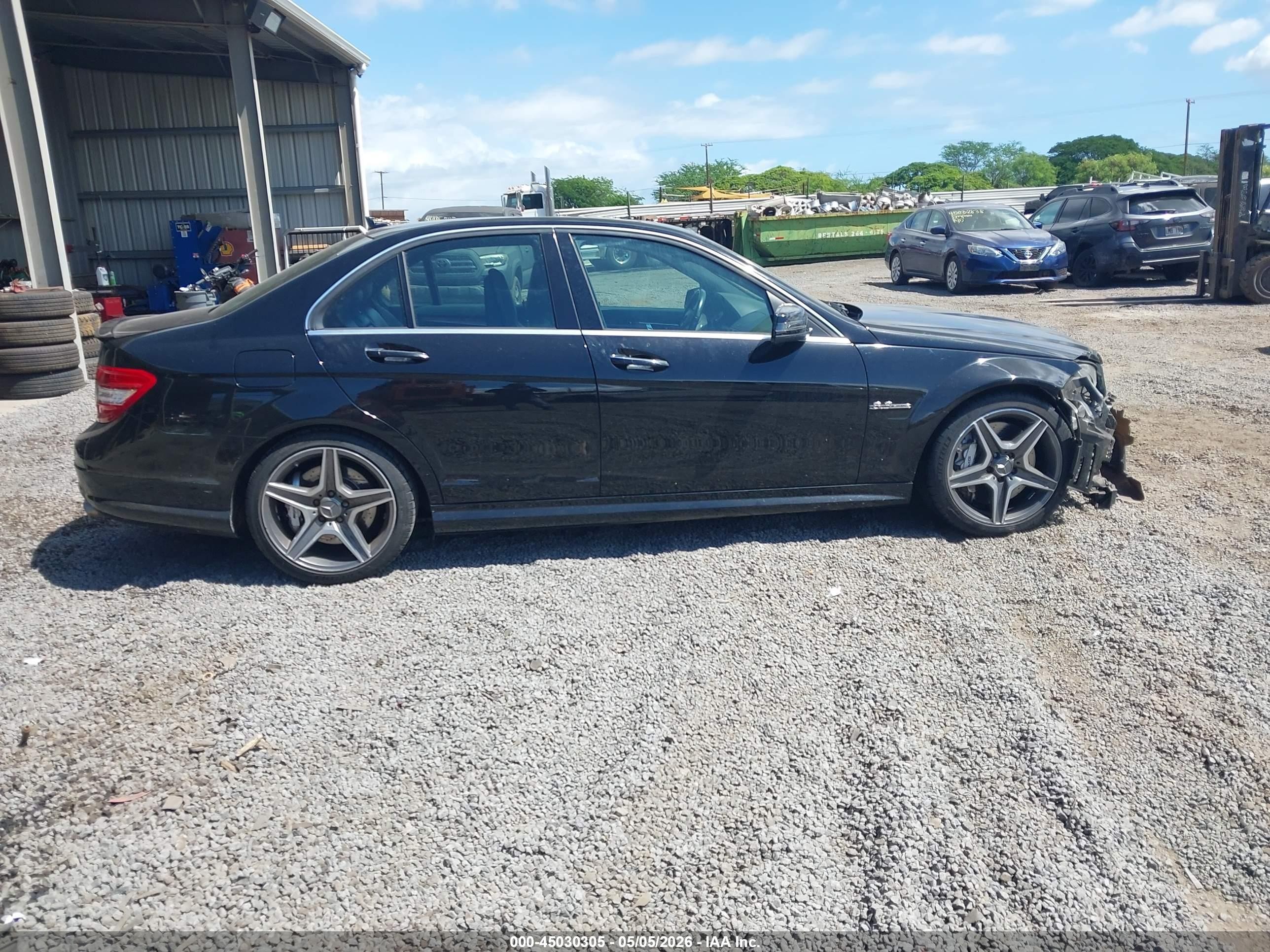 2011 Mercedes-benz Amg C 63   Black vin: WDDGF7HB6BF649092