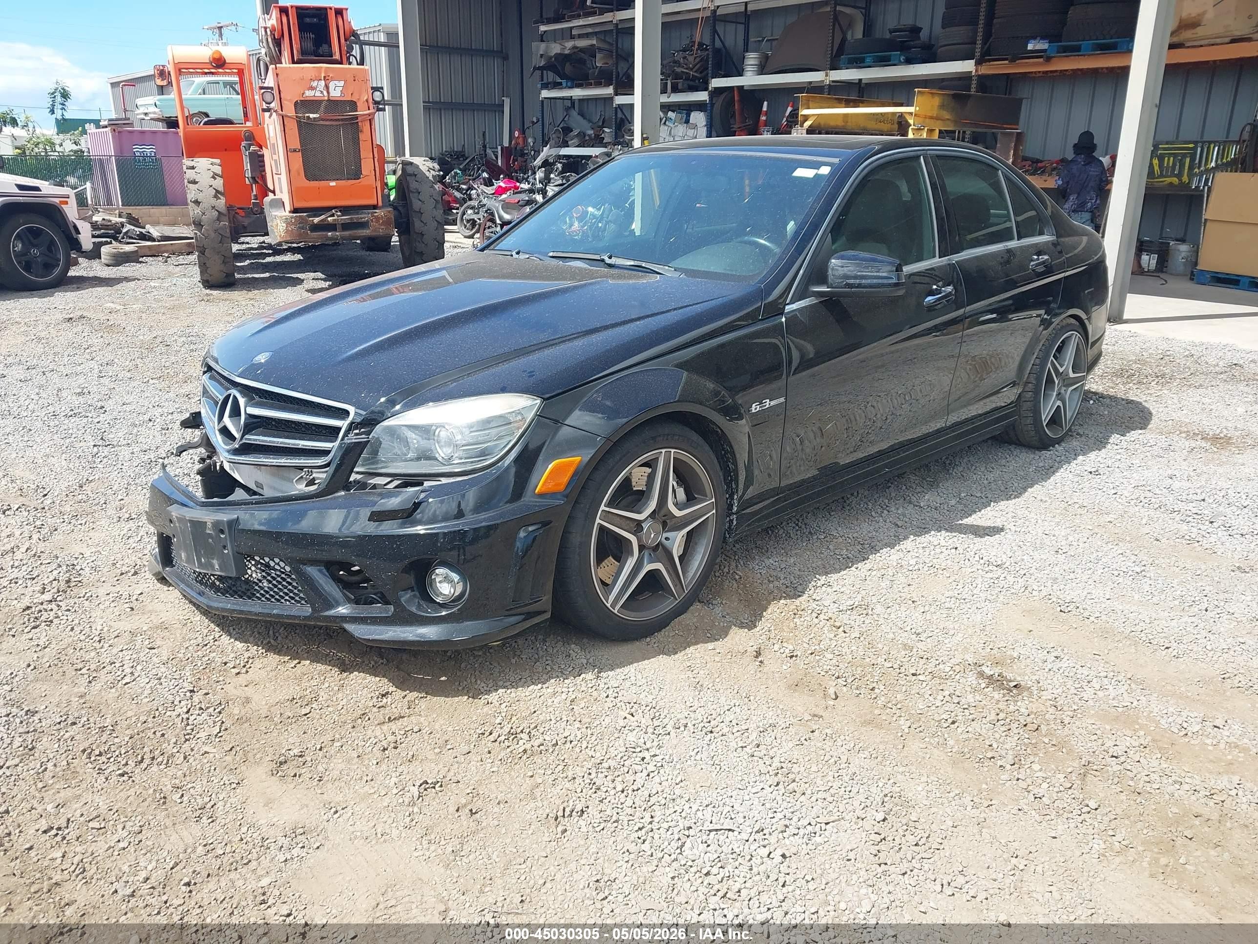 2011 Mercedes-benz Amg C 63   Black vin: WDDGF7HB6BF649092