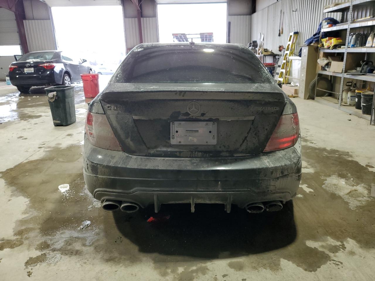 2012 Mercedes-benz C 63 Amg Black vin: WDDGF7HB6CA729331