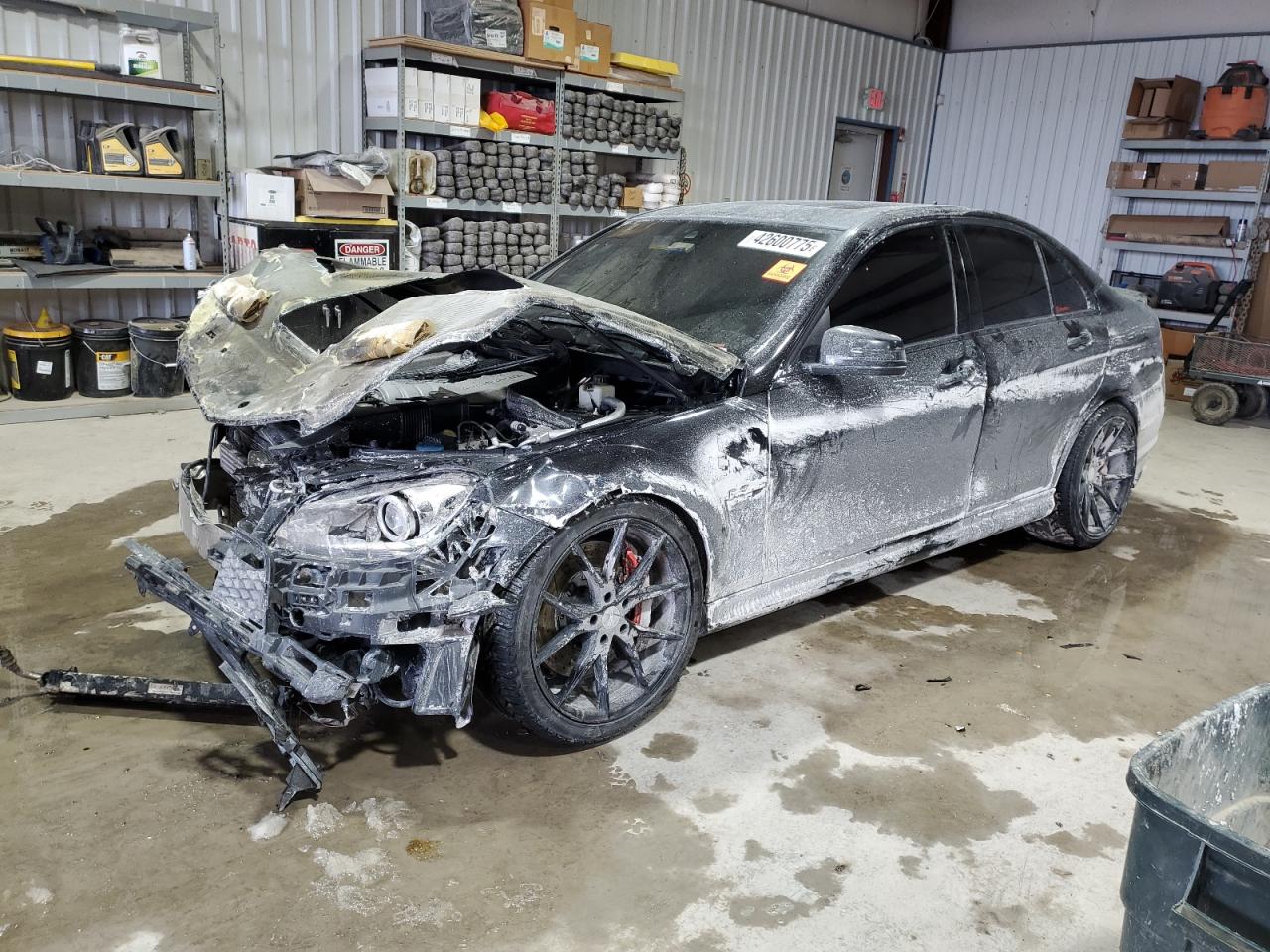 2012 Mercedes-benz C 63 Amg Black vin: WDDGF7HB6CA729331