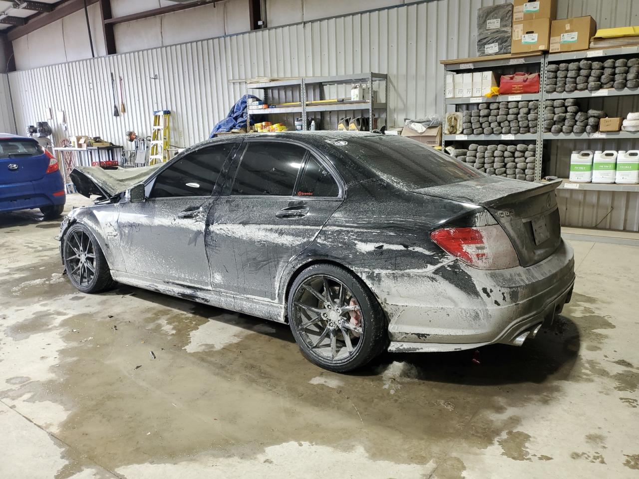 2012 Mercedes-benz C 63 Amg Black vin: WDDGF7HB6CA729331