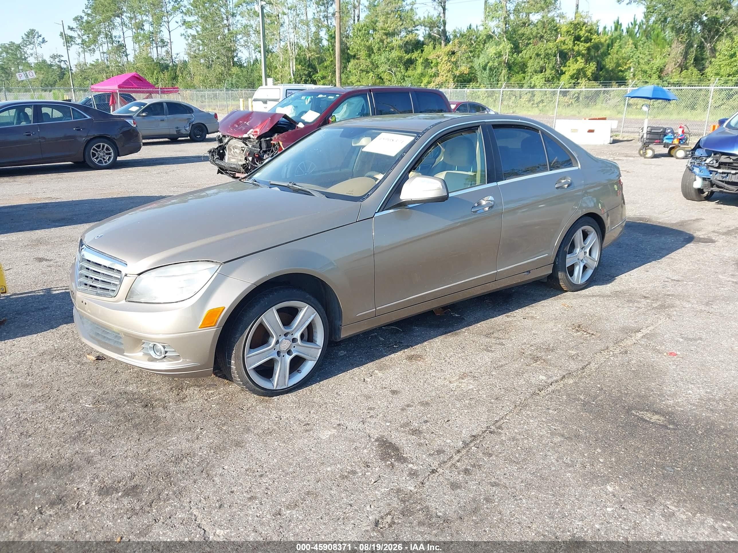 2008 Mercedes-benz C 300 Luxury 4matic Champagne vin: WDDGF81X08F061614