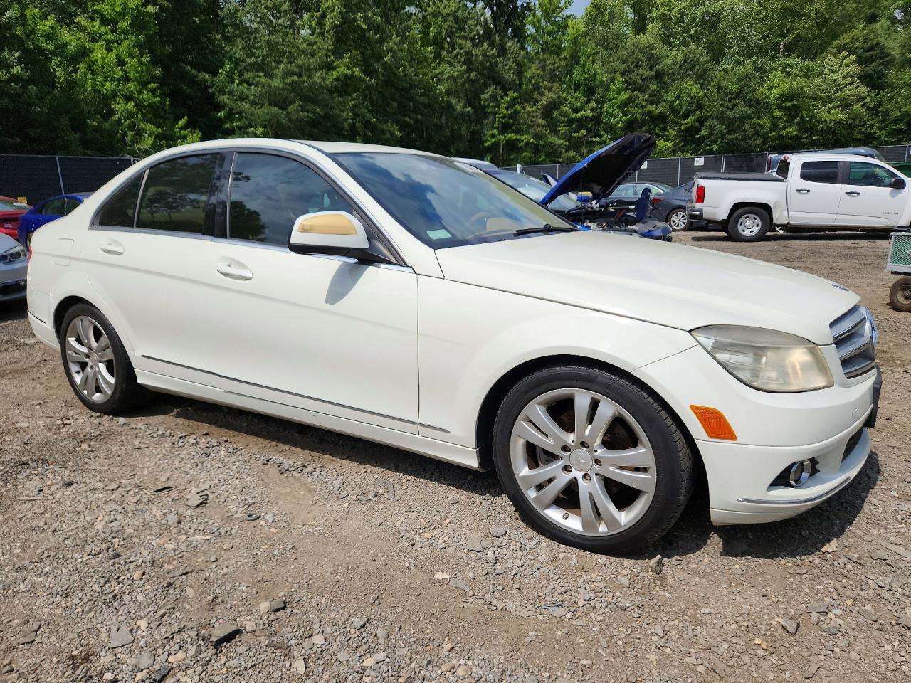 2008 Mercedes-benz C 300 4matic White vin: WDDGF81X08F085573
