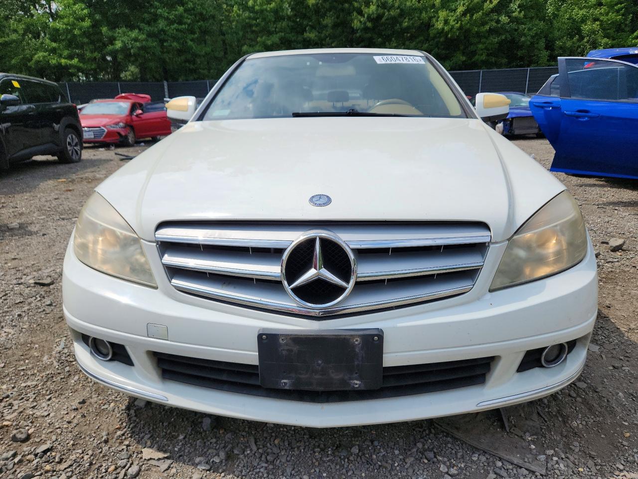 2008 Mercedes-benz C 300 4matic White vin: WDDGF81X08F085573