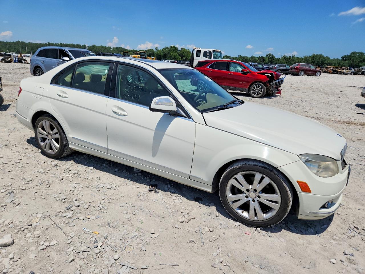 2008 Mercedes-benz C 300 4matic White vin: WDDGF81X08F112061