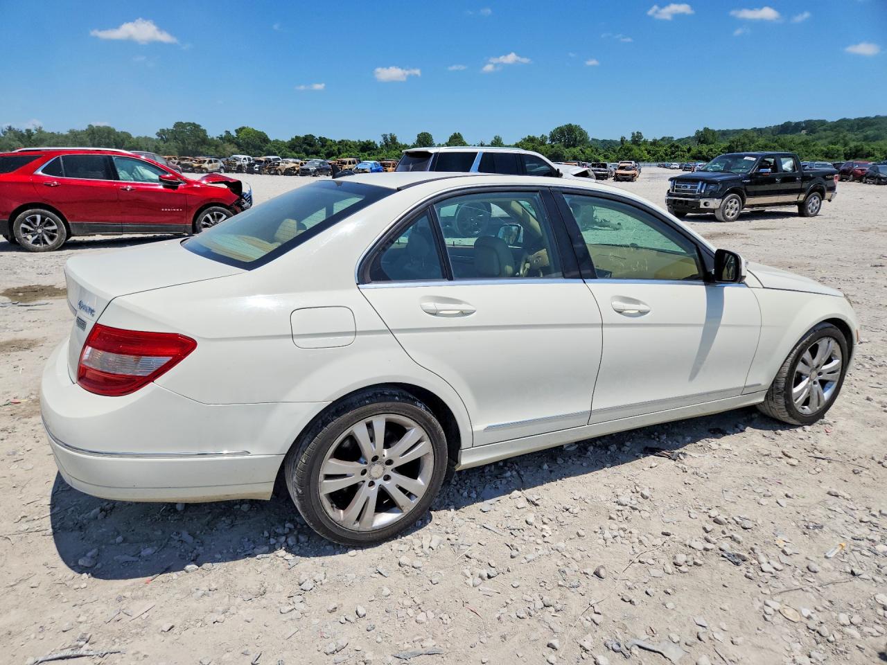 2008 Mercedes-benz C 300 4matic White vin: WDDGF81X08F112061