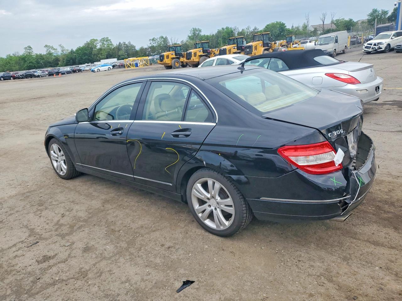 2008 Mercedes-benz C 300 4matic Black vin: WDDGF81X08F121102