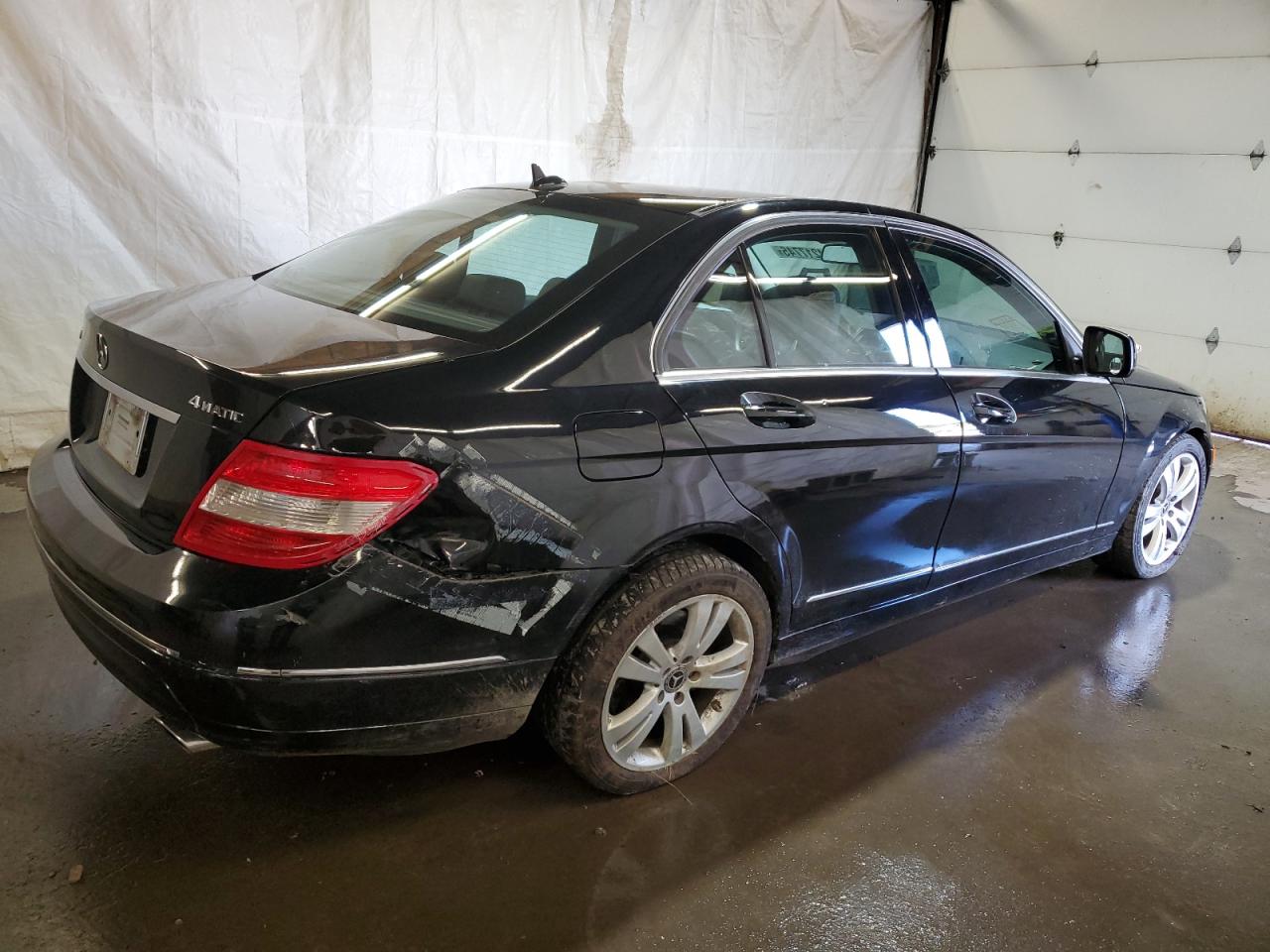 2009 Mercedes-benz C 300 4matic Черный vin: WDDGF81X09F207334