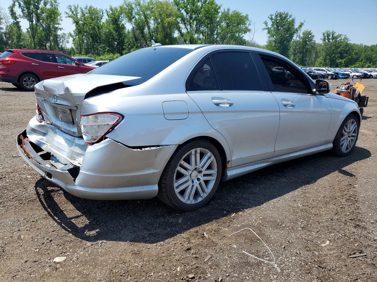 2009 Mercedes-benz C 300 4matic Silver vin: WDDGF81X09F251060