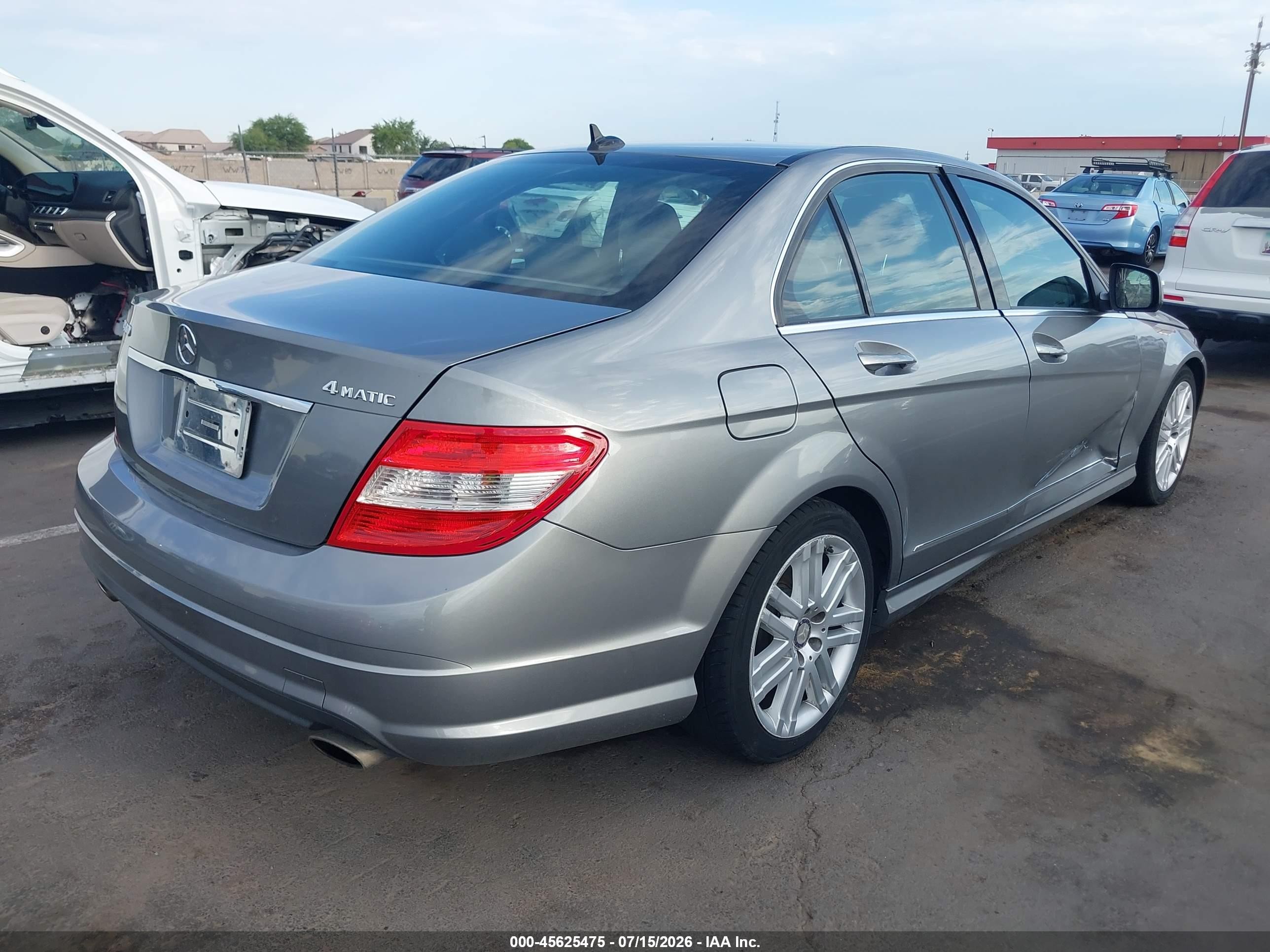 2009 Mercedes-benz C 300 Luxury 4matic/sport 4matic Gray vin: WDDGF81X09R071057