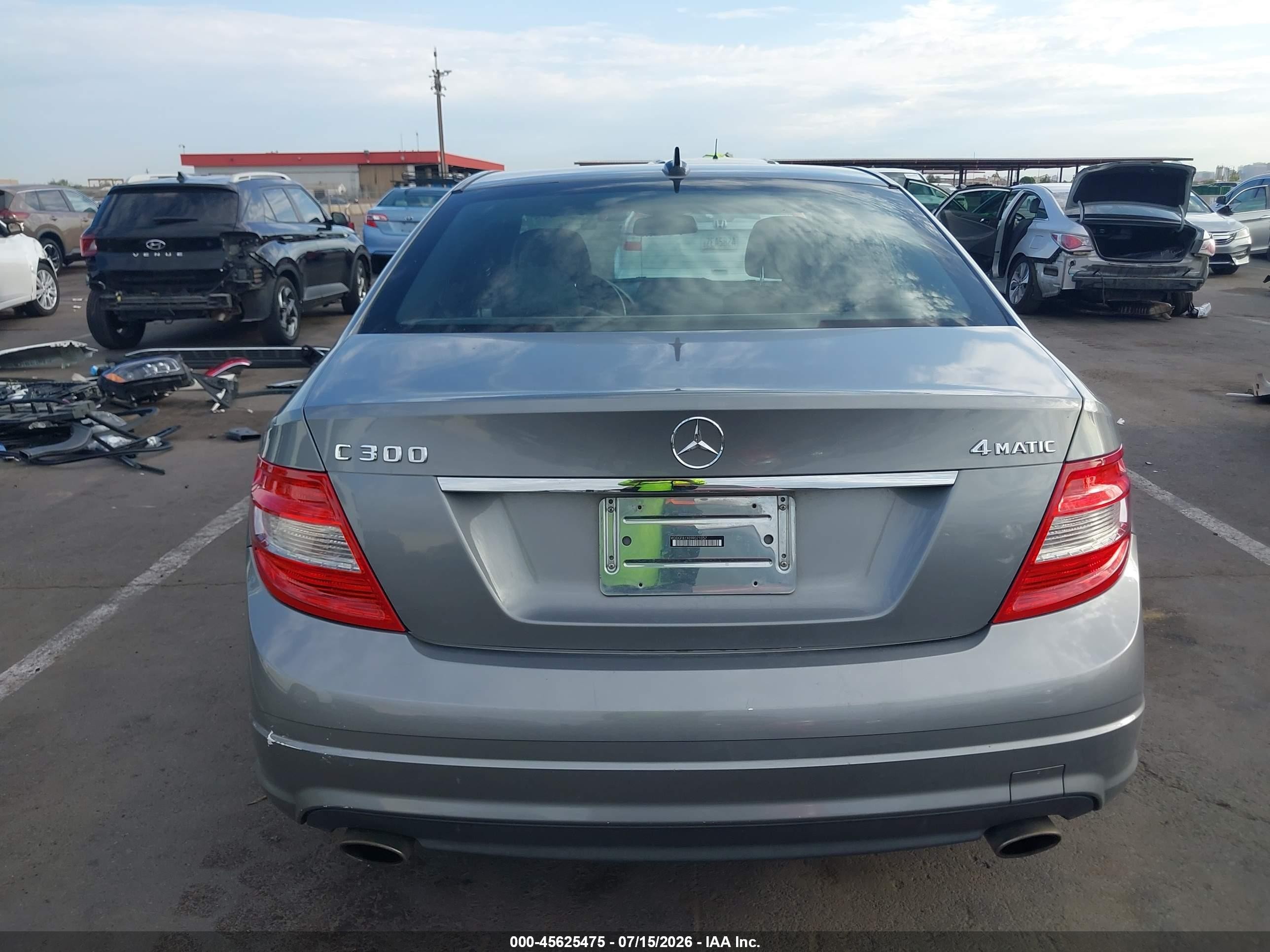 2009 Mercedes-benz C 300 Luxury 4matic/sport 4matic Gray vin: WDDGF81X09R071057