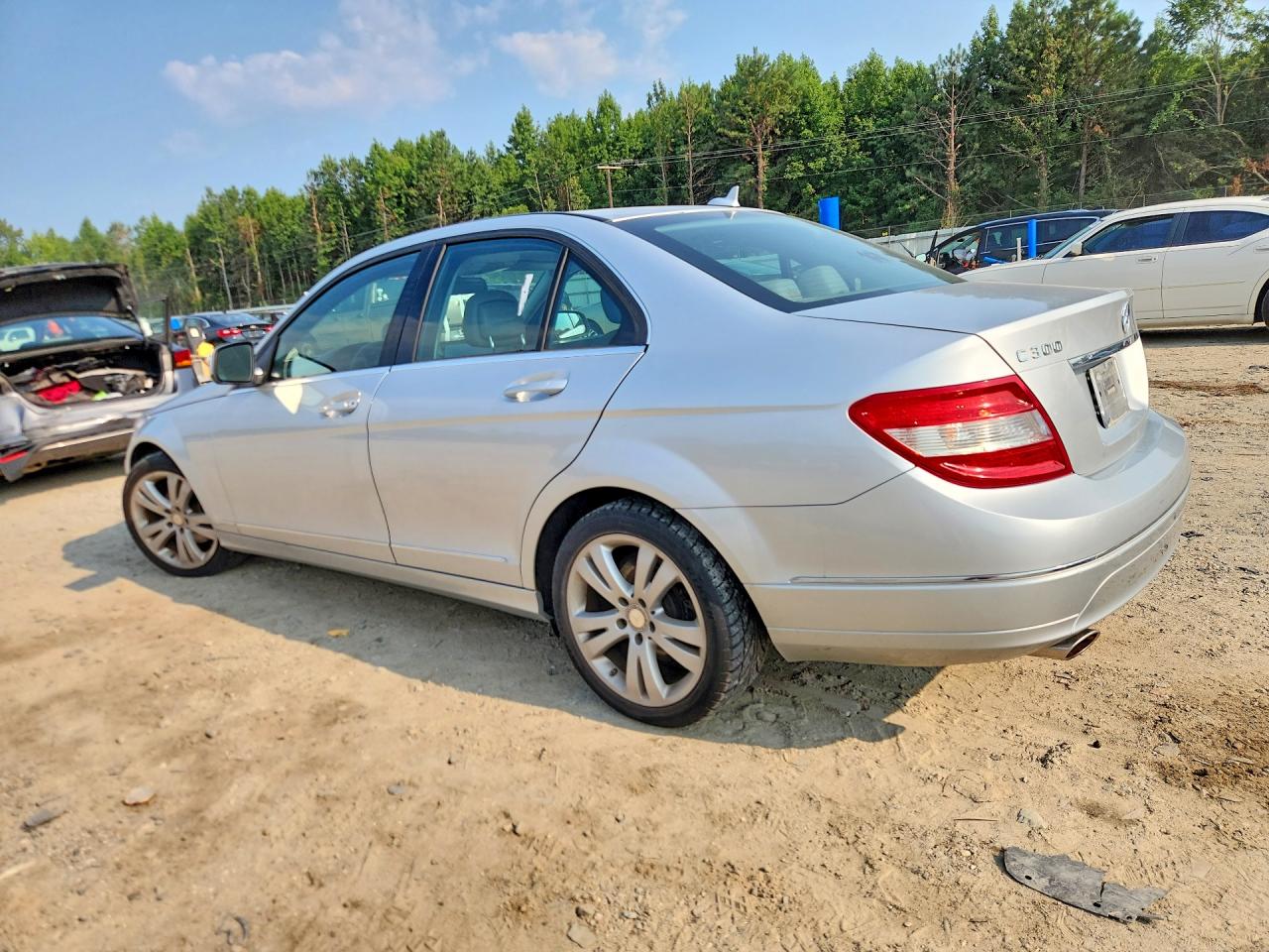 2008 Mercedes-benz C 300 4matic Silver vin: WDDGF81X18F060357