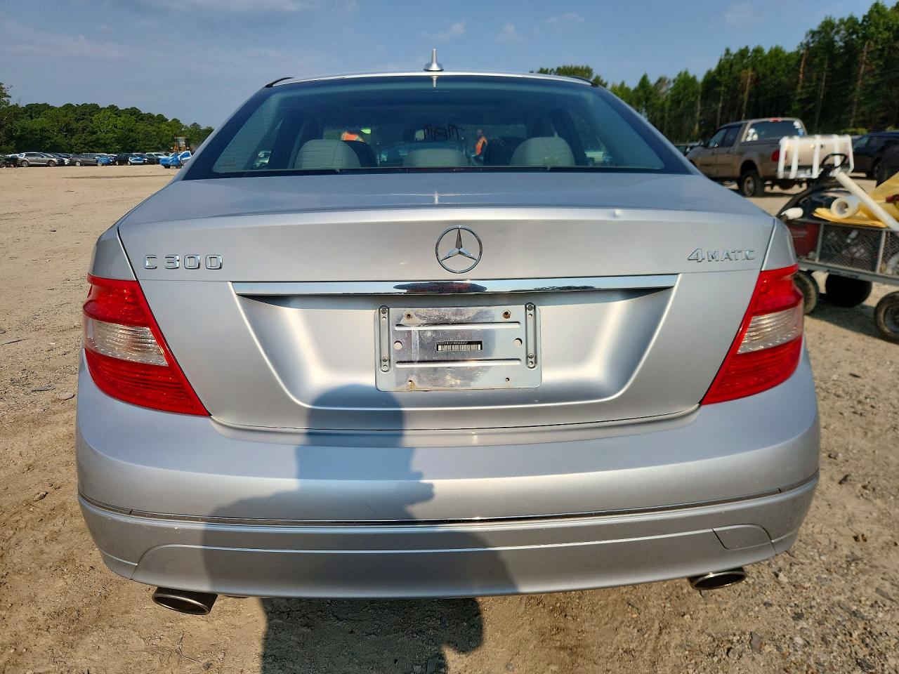 2008 Mercedes-benz C 300 4matic Silver vin: WDDGF81X18F060357