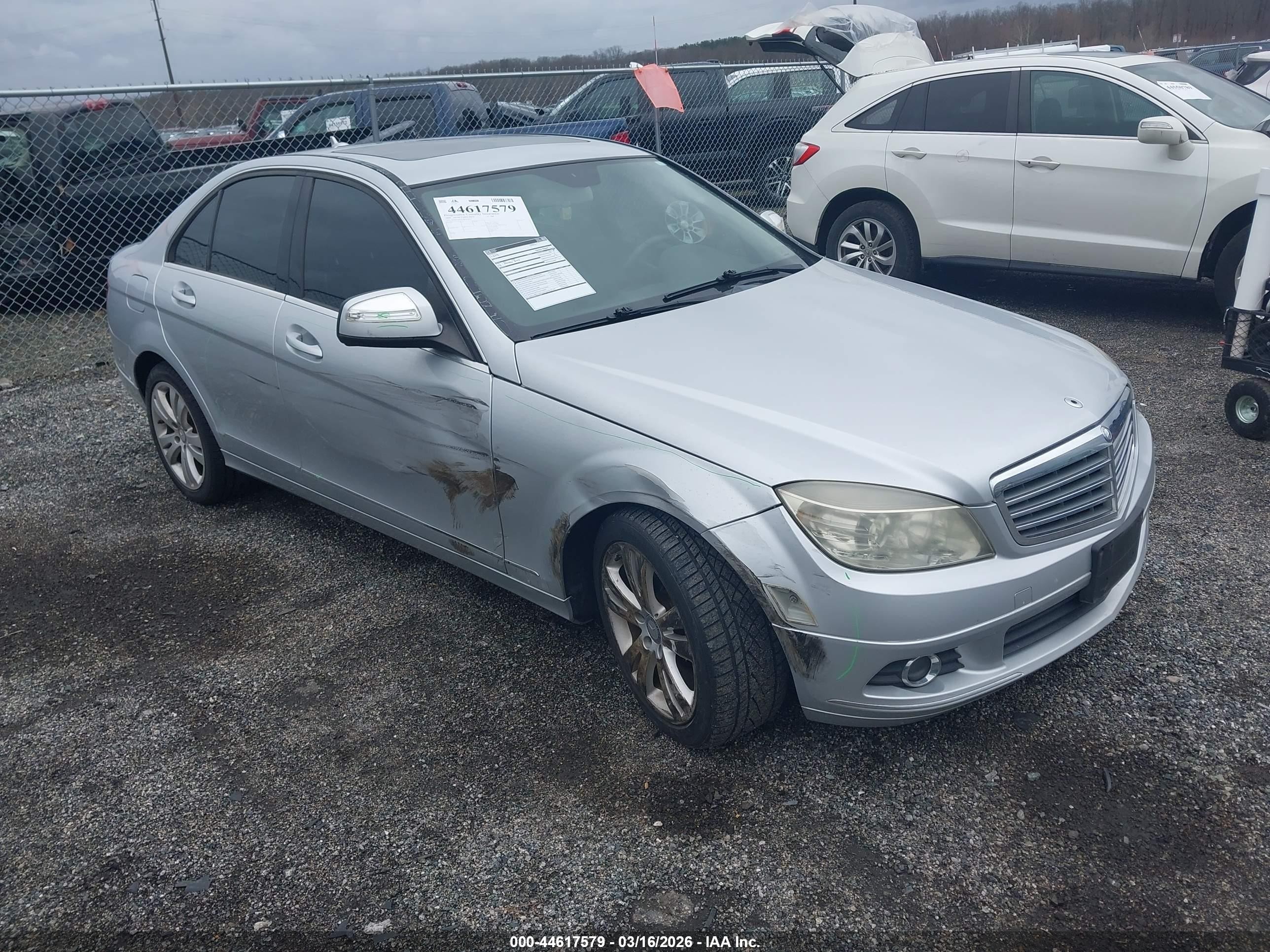 2008 Mercedes-benz C 300 Luxury 4matic Silver vin: WDDGF81X18F074419