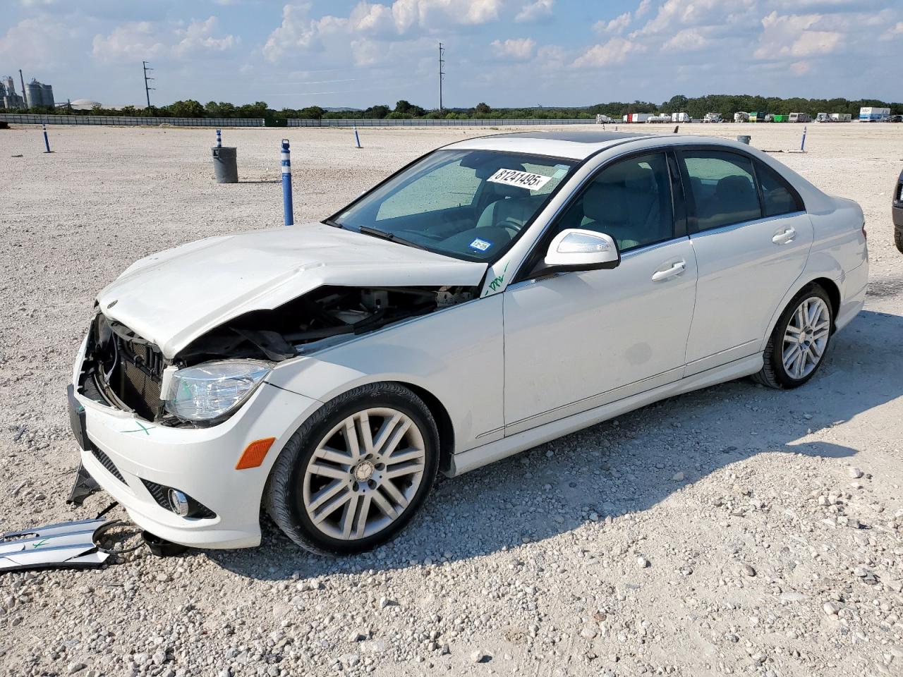 2008 Mercedes-benz C 300 4matic White vin: WDDGF81X18F090264