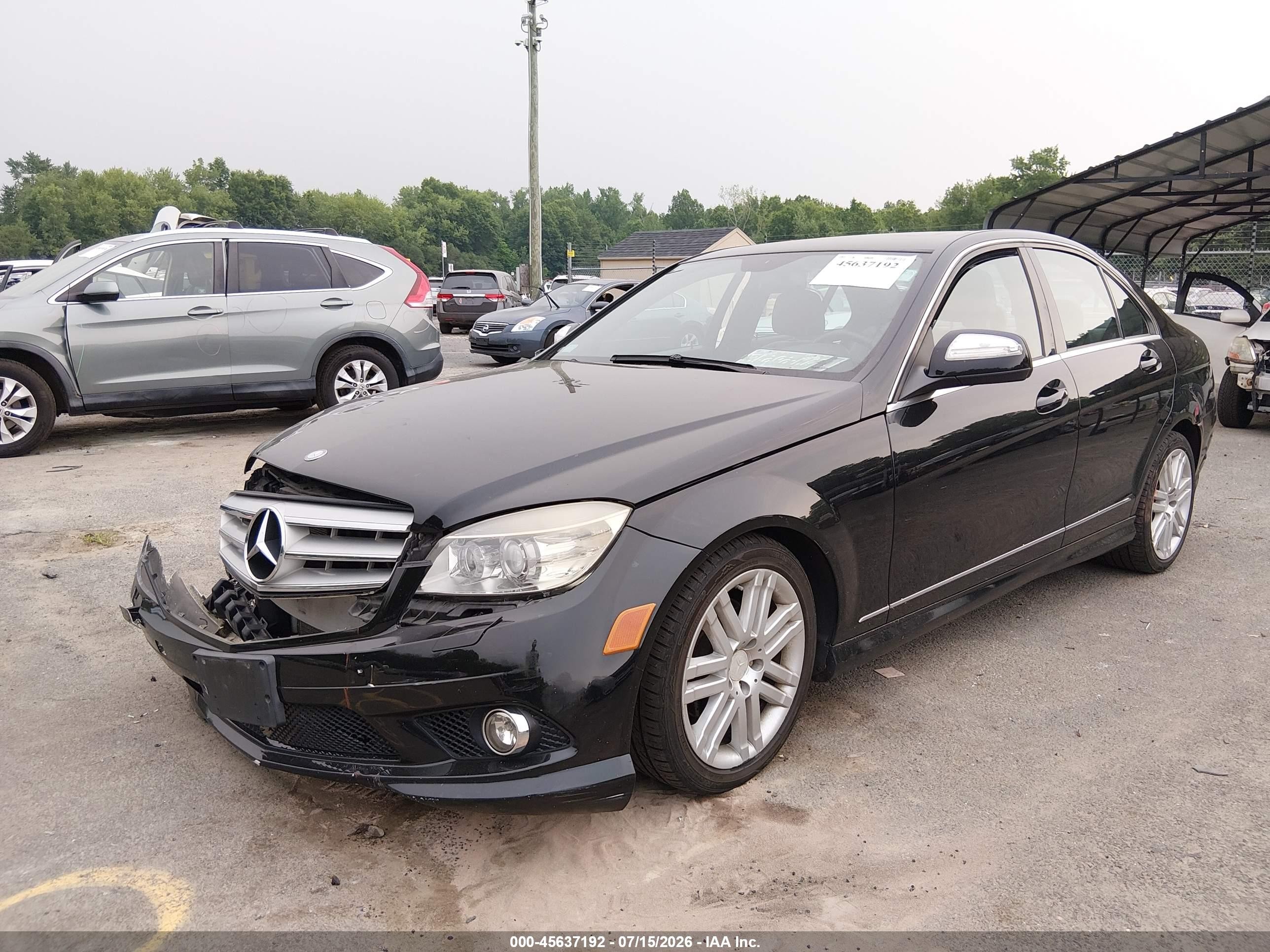 2008 Mercedes-benz C 300 Sport 4matic Black vin: WDDGF81X18F096386