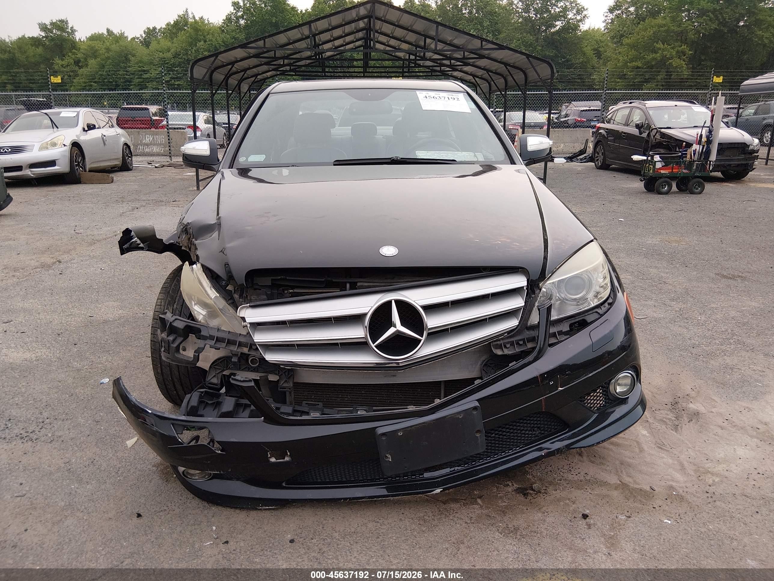 2008 Mercedes-benz C 300 Sport 4matic Black vin: WDDGF81X18F096386