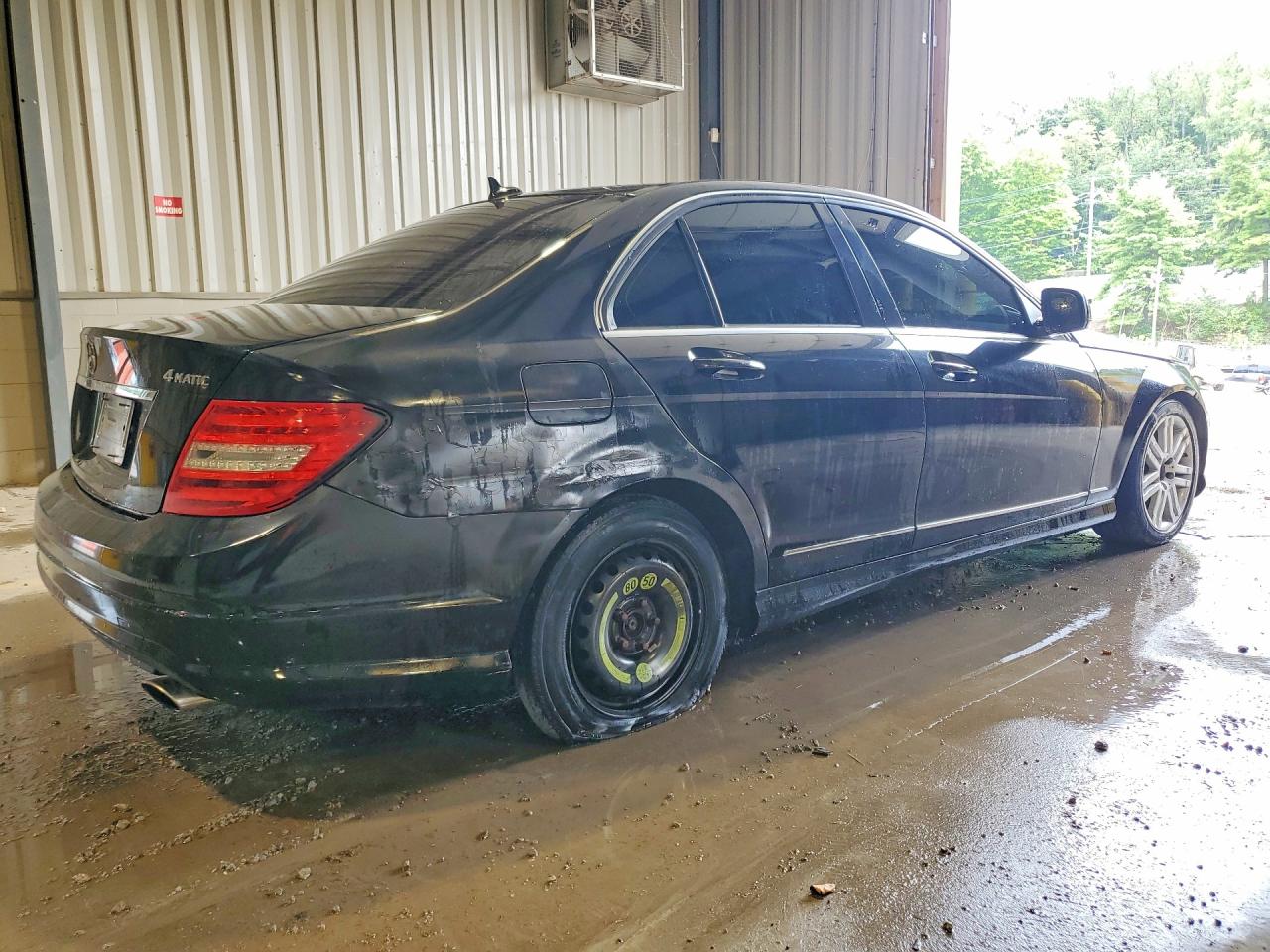 2008 Mercedes-benz C 300 4matic Black vin: WDDGF81X18F135431