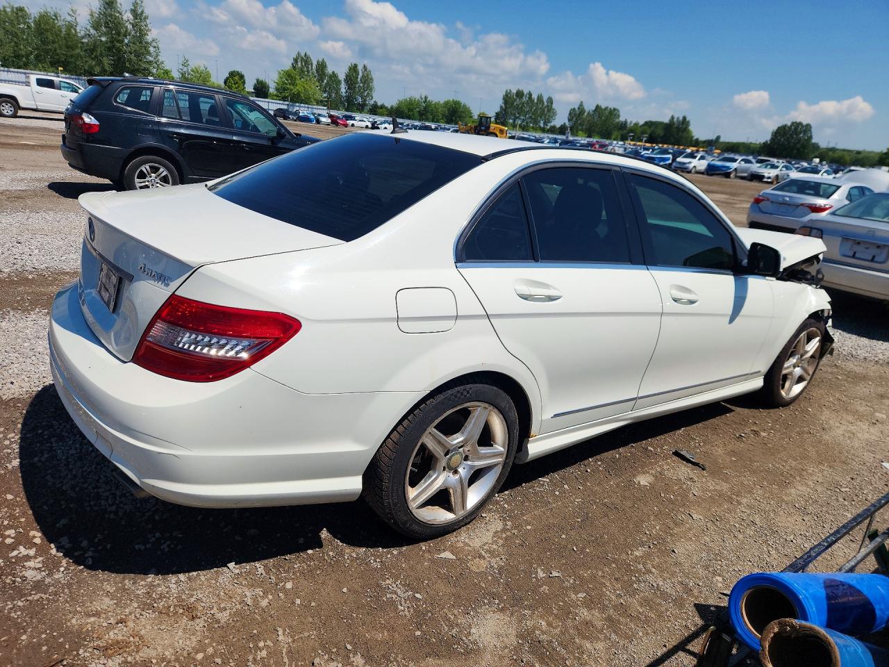 2008 Mercedes-benz C 300 4matic Белый vin: WDDGF81X18F148891
