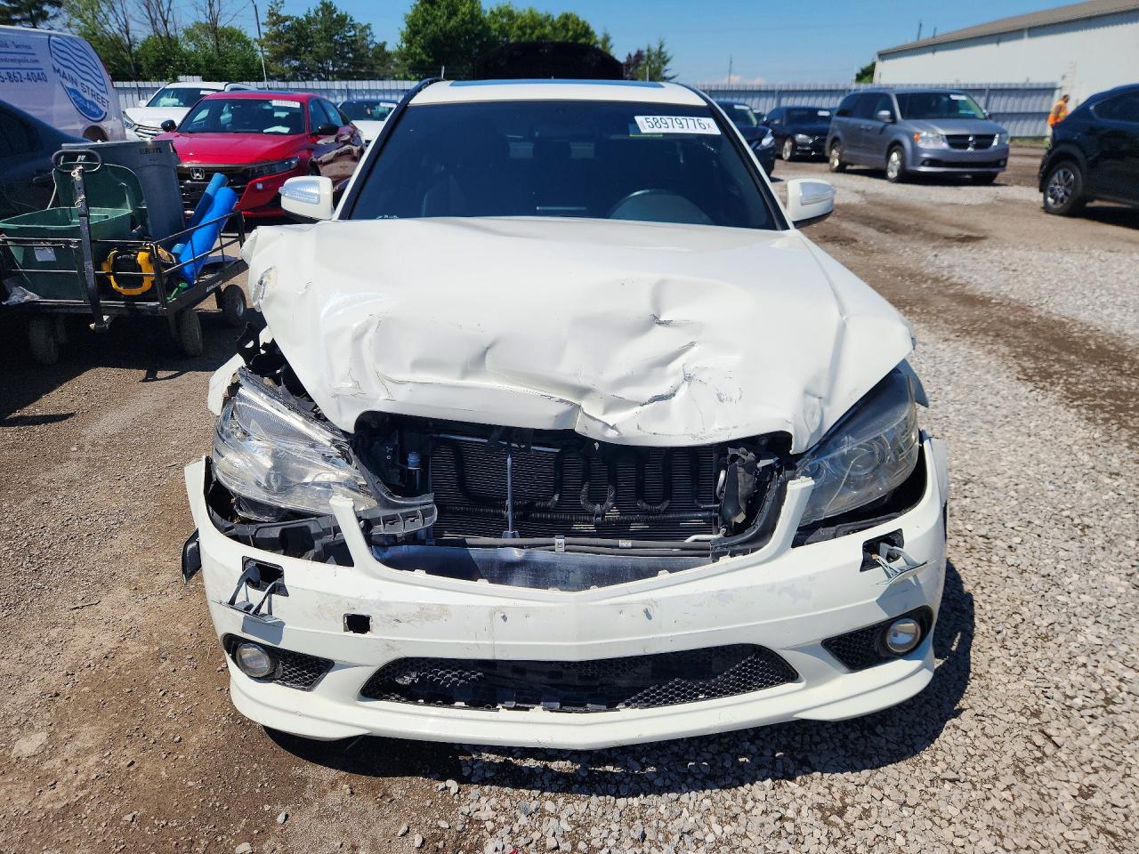2008 Mercedes-benz C 300 4matic Белый vin: WDDGF81X18F148891