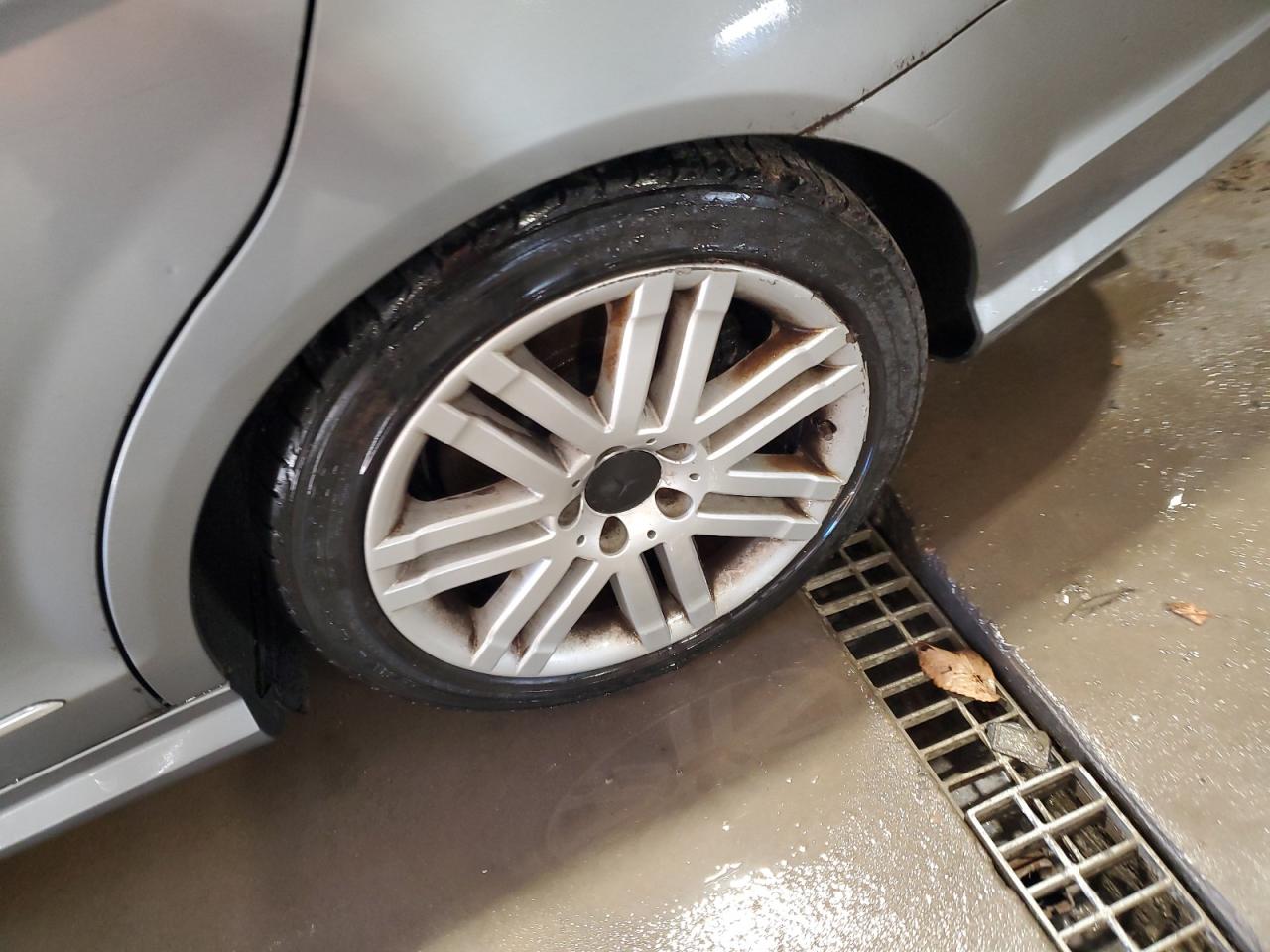 2008 Mercedes-benz C 300 4matic Silver vin: WDDGF81X18F180031 Damage: Left Rear Wheel, Curb Rash, > 12 Inches