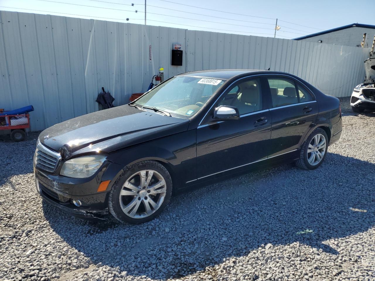 2008 Mercedes-benz C 300 4matic Black vin: WDDGF81X18F186637