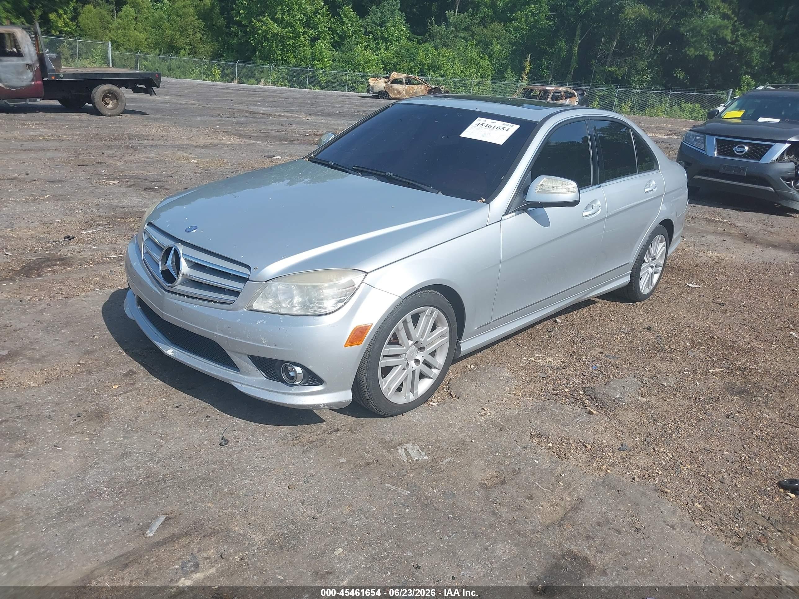 2009 Mercedes-benz C 300 Luxury 4matic/sport 4matic Silver vin: WDDGF81X19F206547