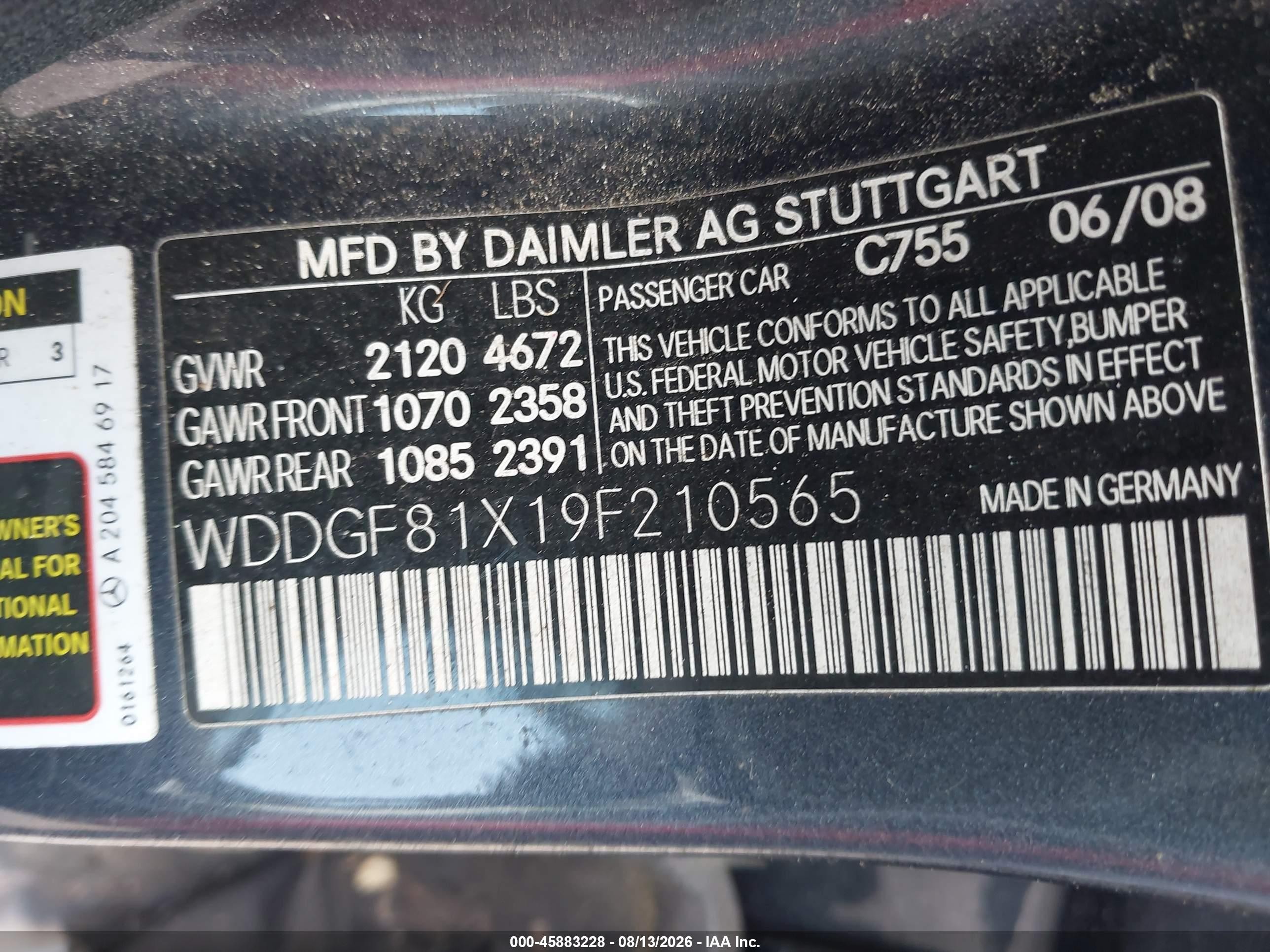 2009 Mercedes-benz C 300 Luxury 4matic/sport 4matic Gray vin: WDDGF81X19F210565