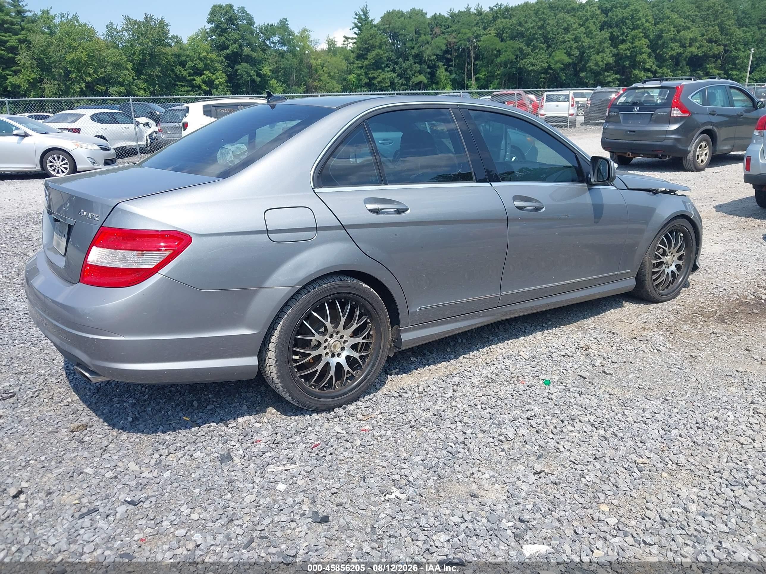 2009 Mercedes-benz C 300 Sport 4matic Pewter vin: WDDGF81X19R065042