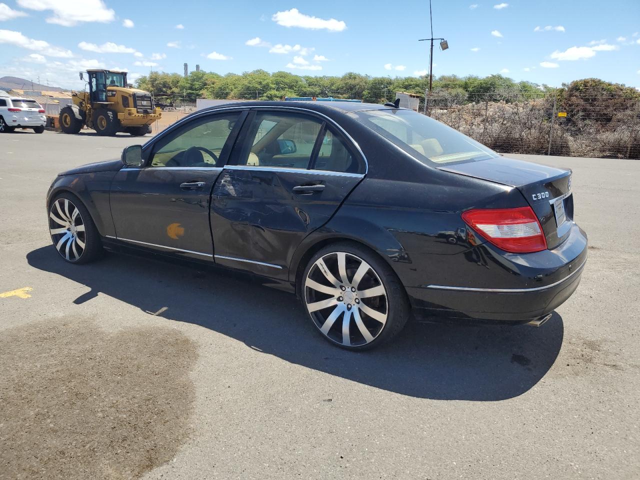 2008 Mercedes Benz C 300 4matic Black vin: WDDGF81X28F064210