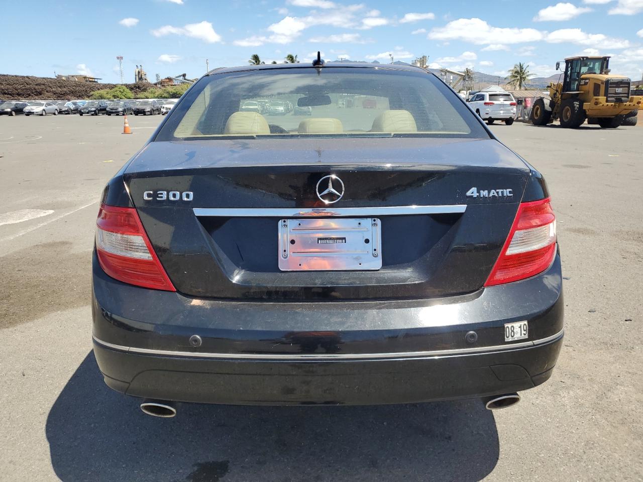 2008 Mercedes Benz C 300 4matic Black vin: WDDGF81X28F064210
