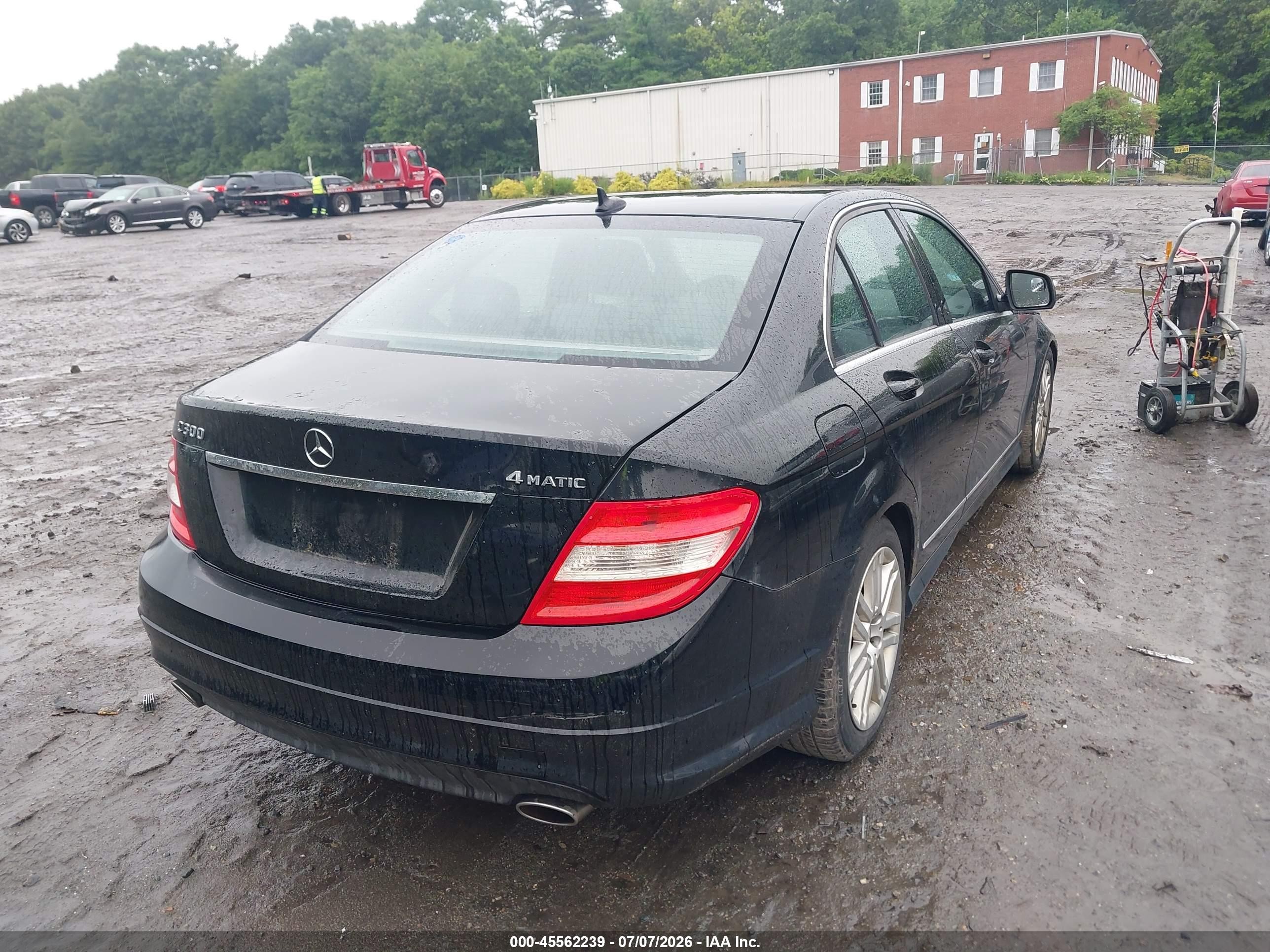 2009 Mercedes-benz C 300 Sport 4matic Black vin: WDDGF81X29F201731