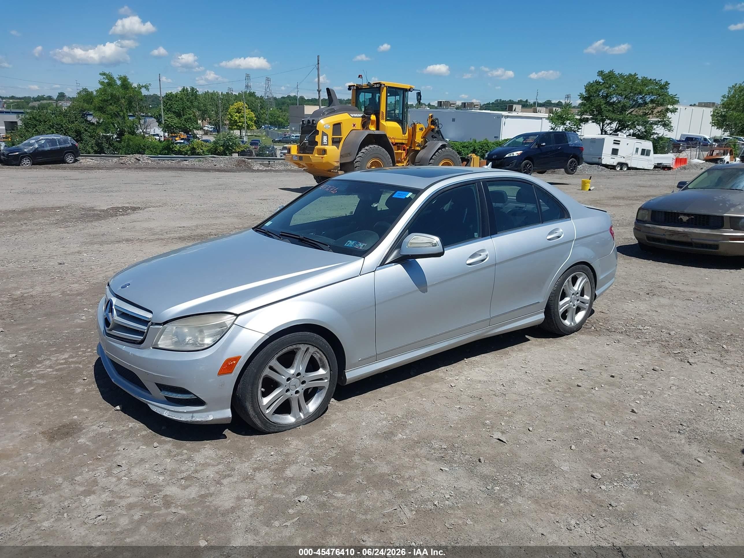 2009 Mercedes-benz C 300 Luxury 4matic/sport 4matic Silver vin: WDDGF81X29F201860