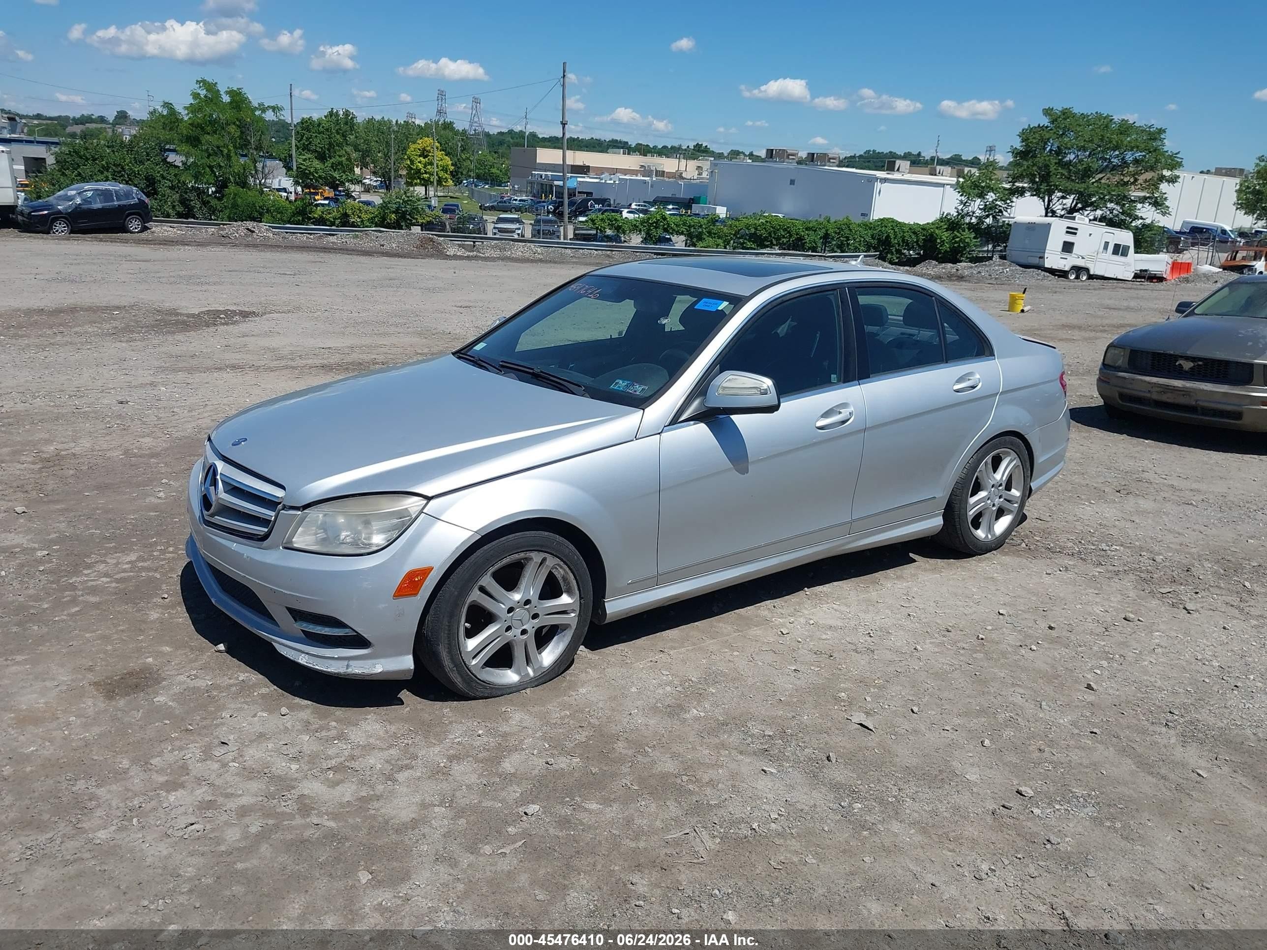 2009 Mercedes-benz C 300 Luxury 4matic/sport 4matic Silver vin: WDDGF81X29F201860