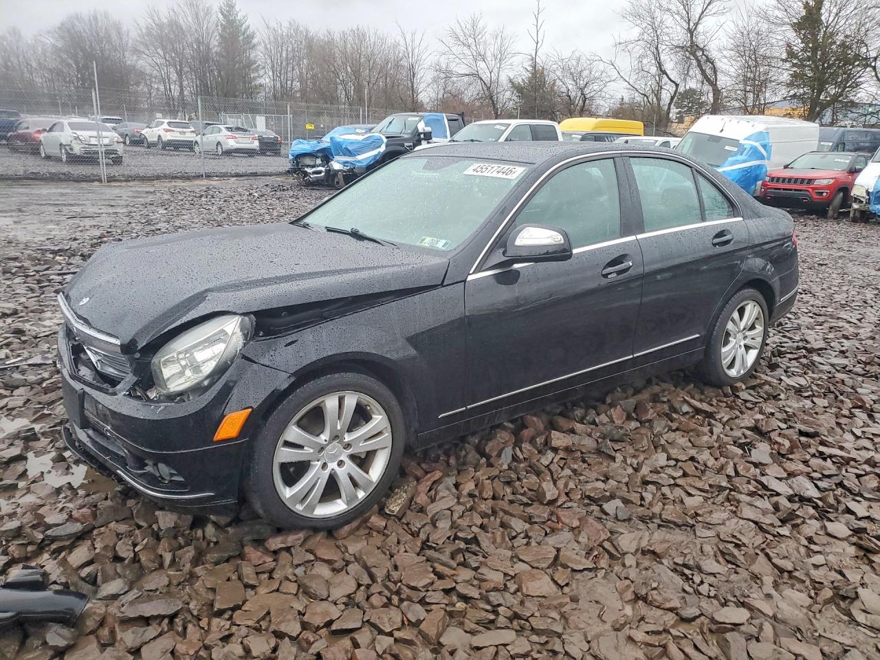 2009 Mercedes-benz C 300 4matic Black vin: WDDGF81X29F212700