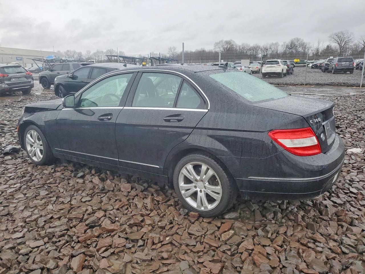 2009 Mercedes-benz C 300 4matic Black vin: WDDGF81X29F212700