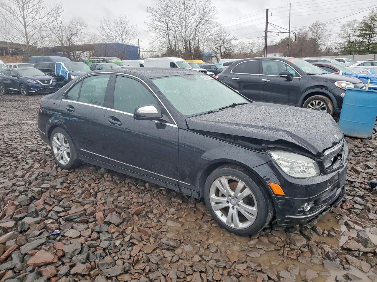 2009 Mercedes-benz C 300 4matic Black vin: WDDGF81X29F212700