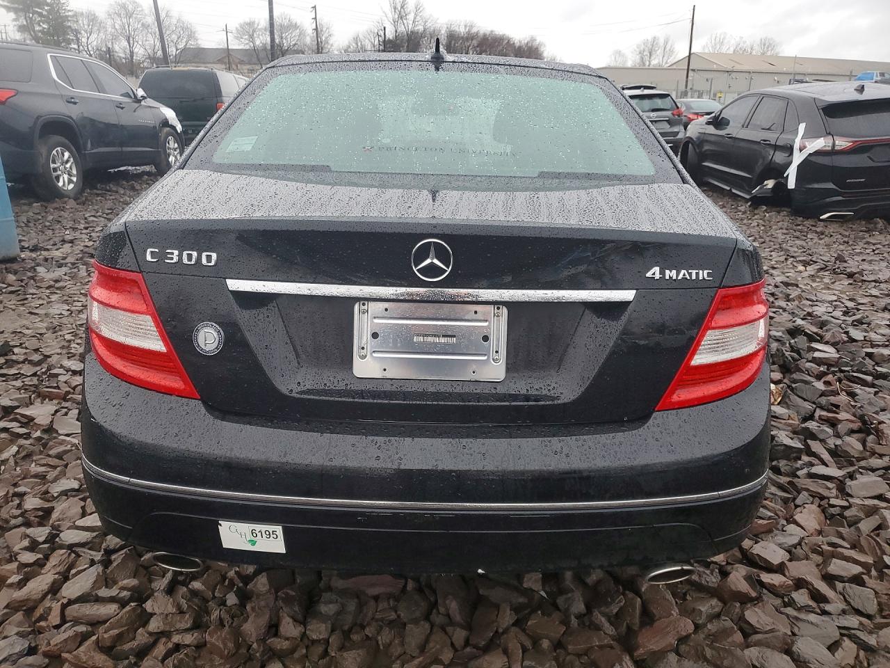 2009 Mercedes-benz C 300 4matic Black vin: WDDGF81X29F212700