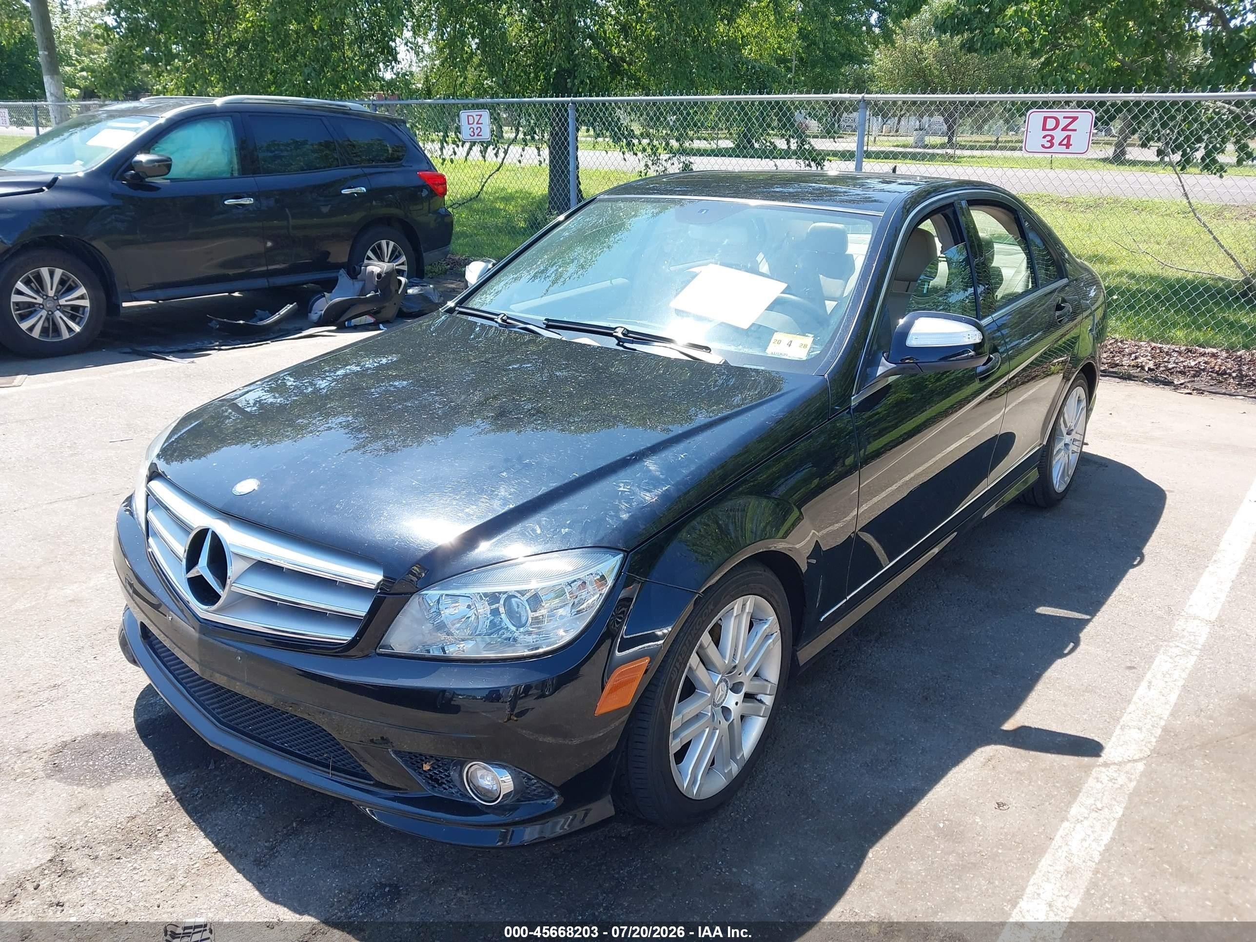 2009 Mercedes-benz C 300 Luxury 4matic/sport 4matic Black vin: WDDGF81X29F330374
