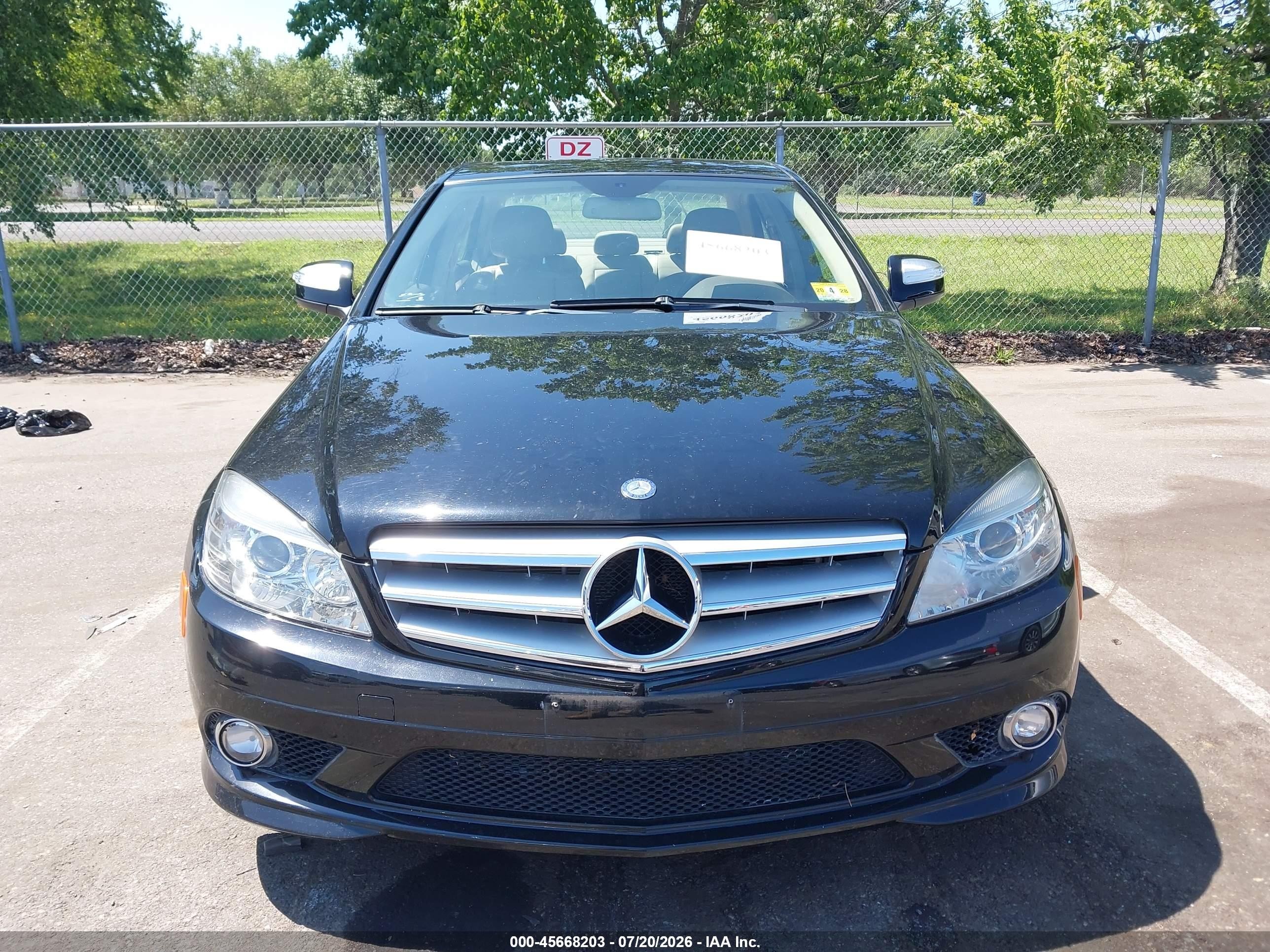 2009 Mercedes-benz C 300 Luxury 4matic/sport 4matic Black vin: WDDGF81X29F330374