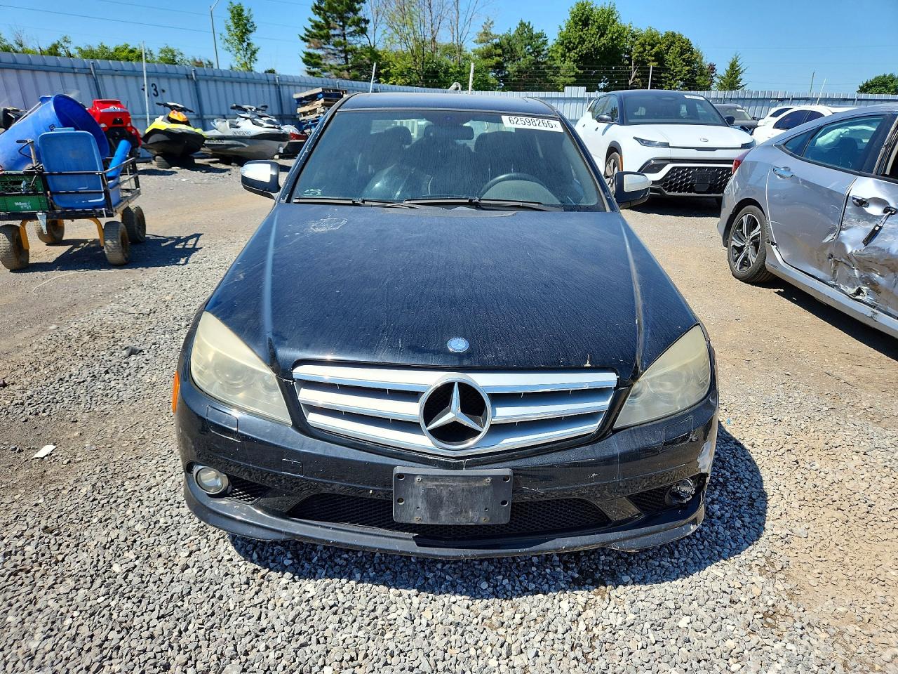2009 Mercedes-benz C 300 4matic Black vin: WDDGF81X29F355890