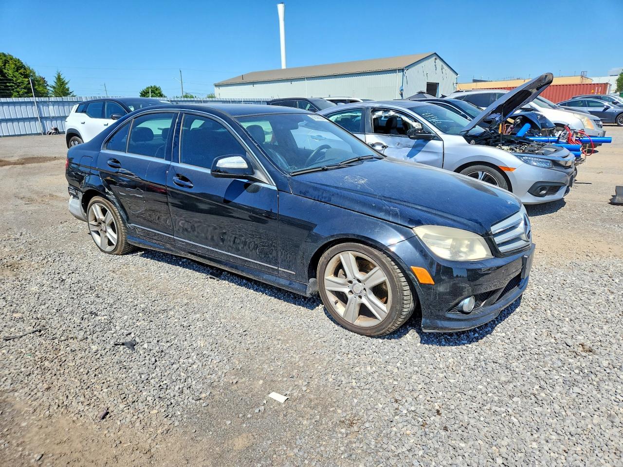 2009 Mercedes-benz C 300 4matic Black vin: WDDGF81X29F355890