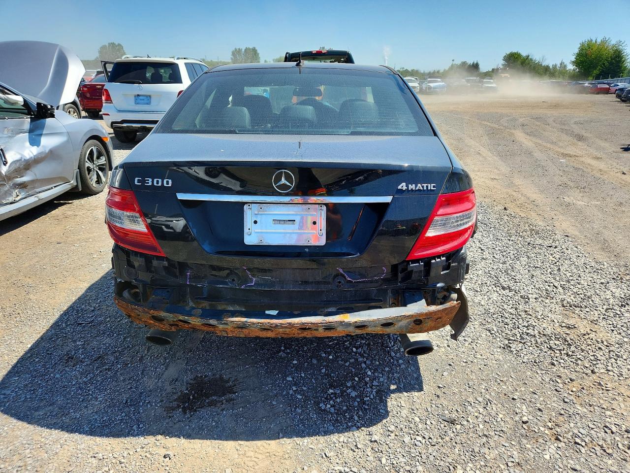 2009 Mercedes-benz C 300 4matic Black vin: WDDGF81X29F355890